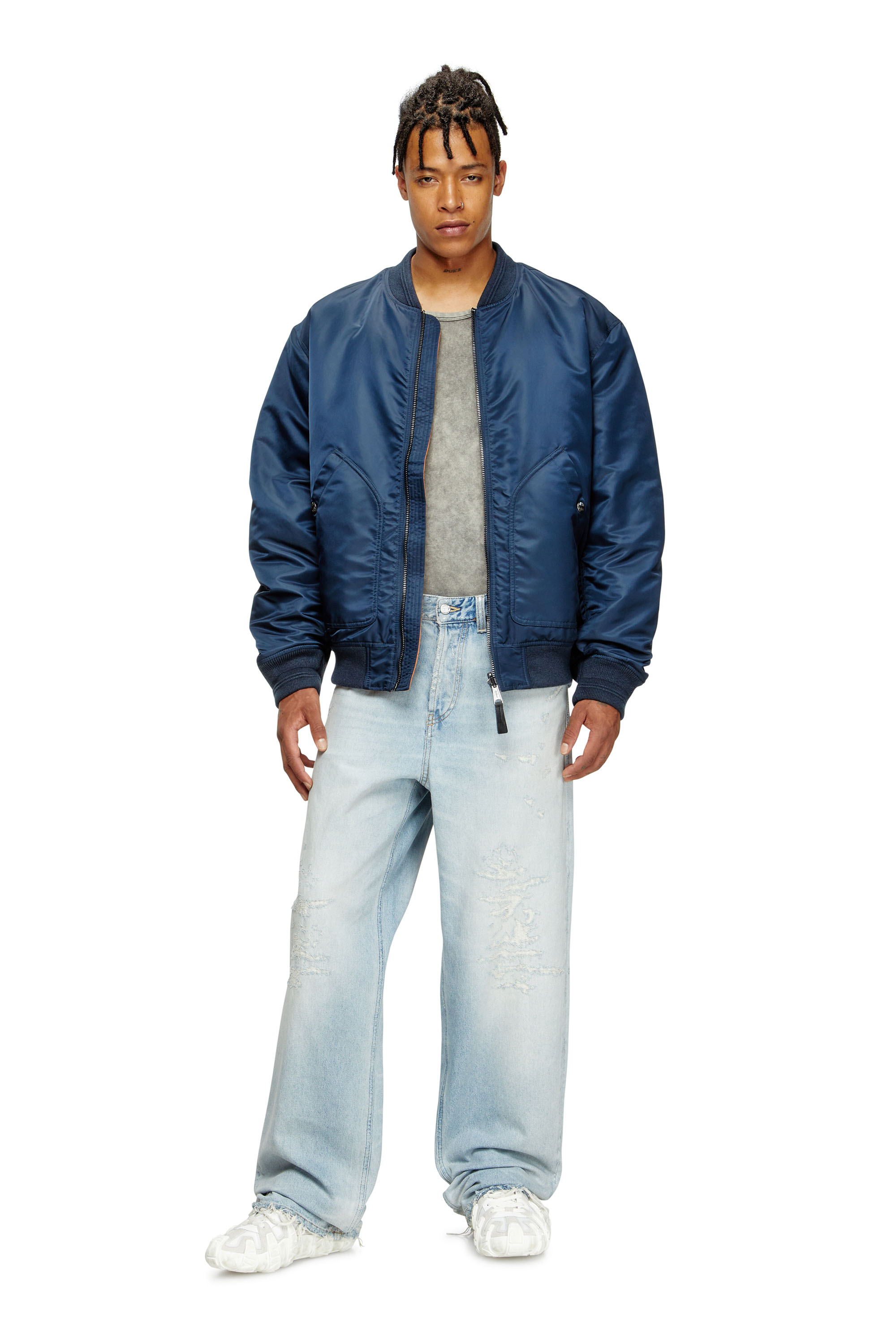 Diesel - Relaxed Jeans 2001 D-Macro 09M53 Homme, Bleu Clair - Image 2