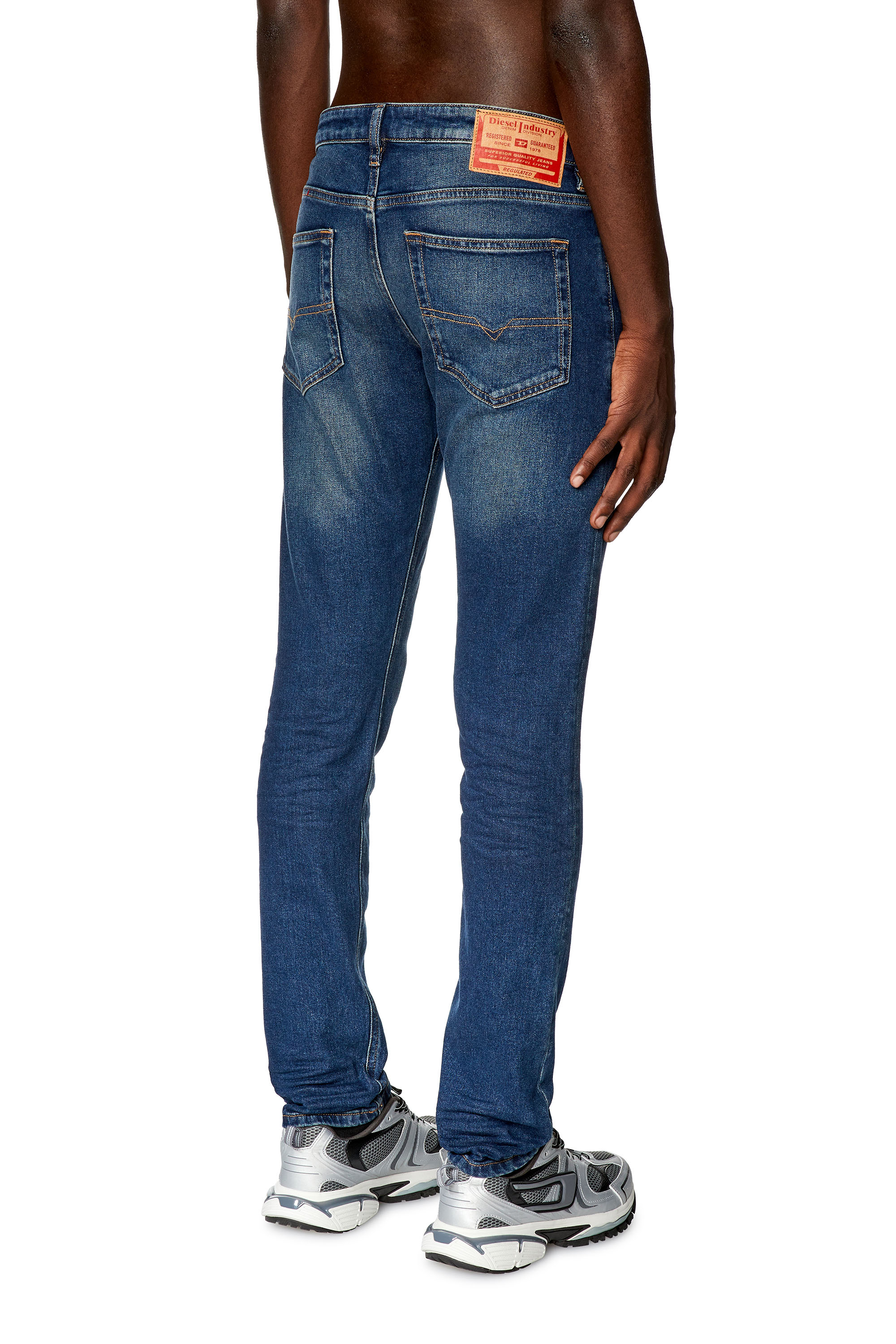 Diesel - Slim Jeans D-Luster 0EKAV, Bleu Foncé - Image 3