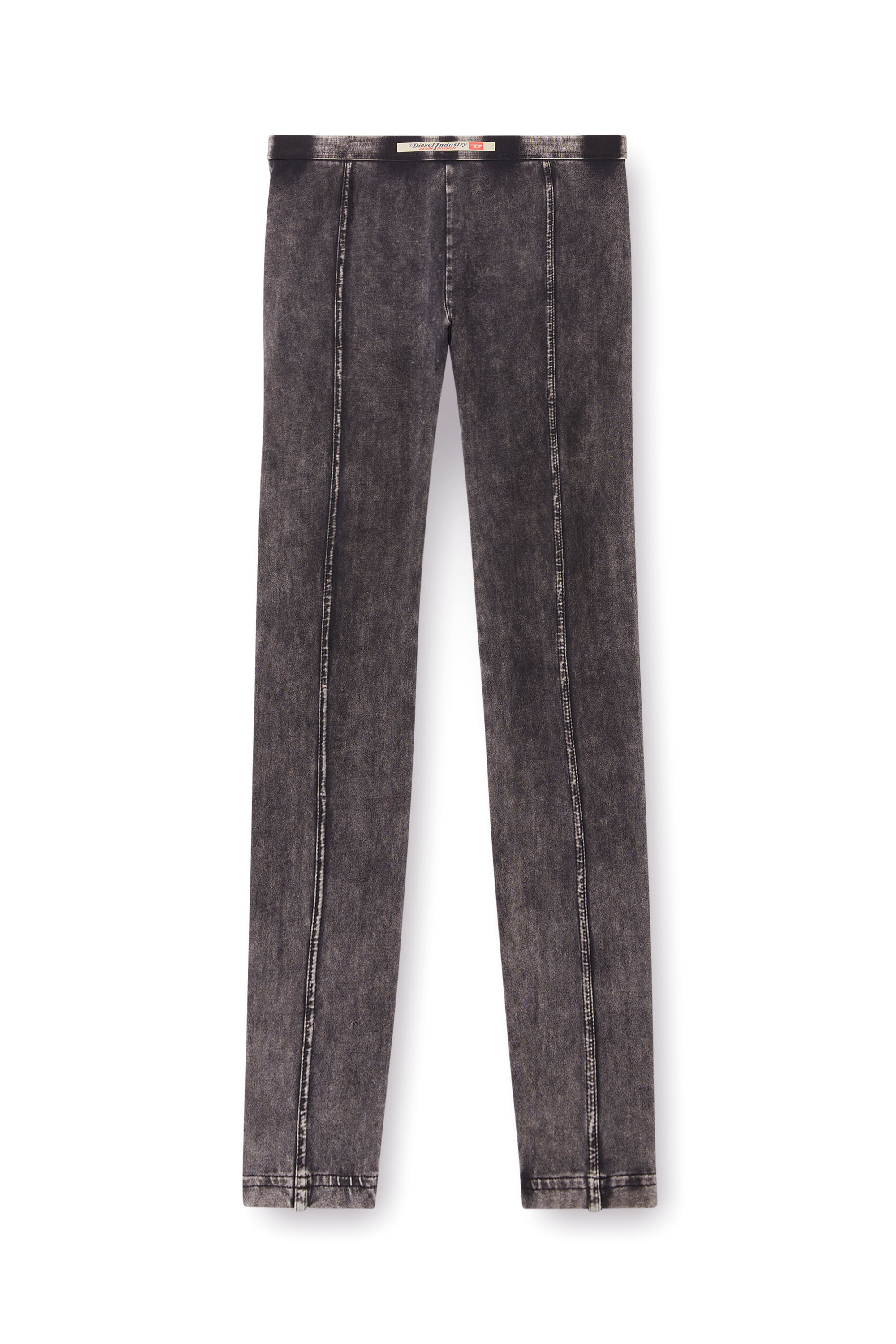 Diesel - ATHENA-DNM, Jeggings en jersey effet denim Femme in Noir - 4