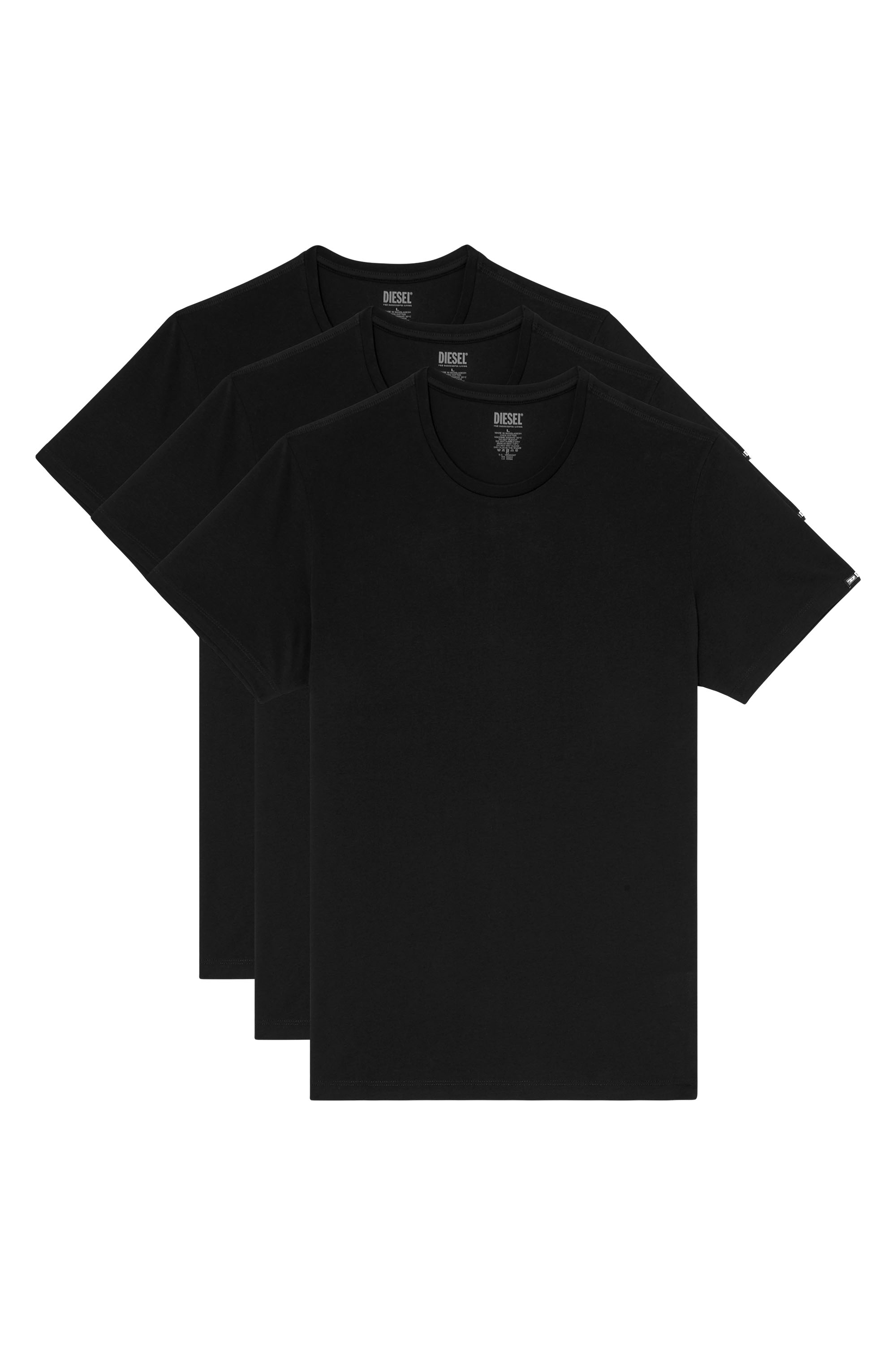 Diesel - RANDAL-D-CORE-3PACK, Lot de 3 t-shirts en coton Homme in Noir - 1