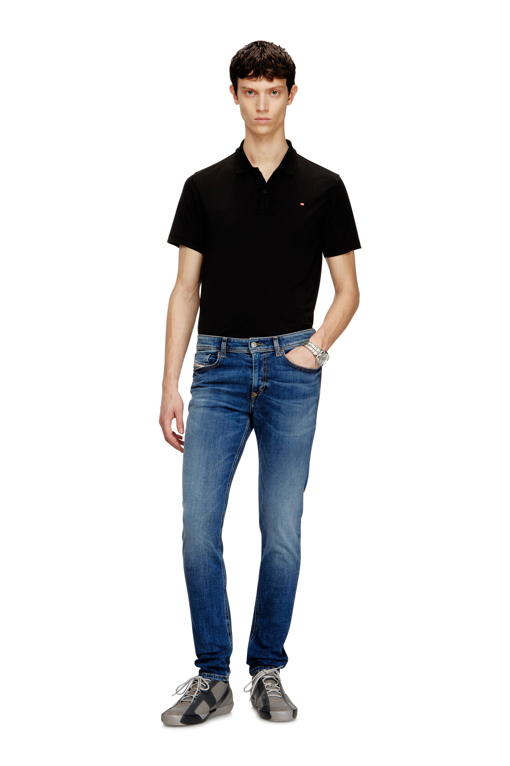 Diesel - Skinny Jeans 1979 Sleenker 09J33 Homme, Bleu moyen - Image 2