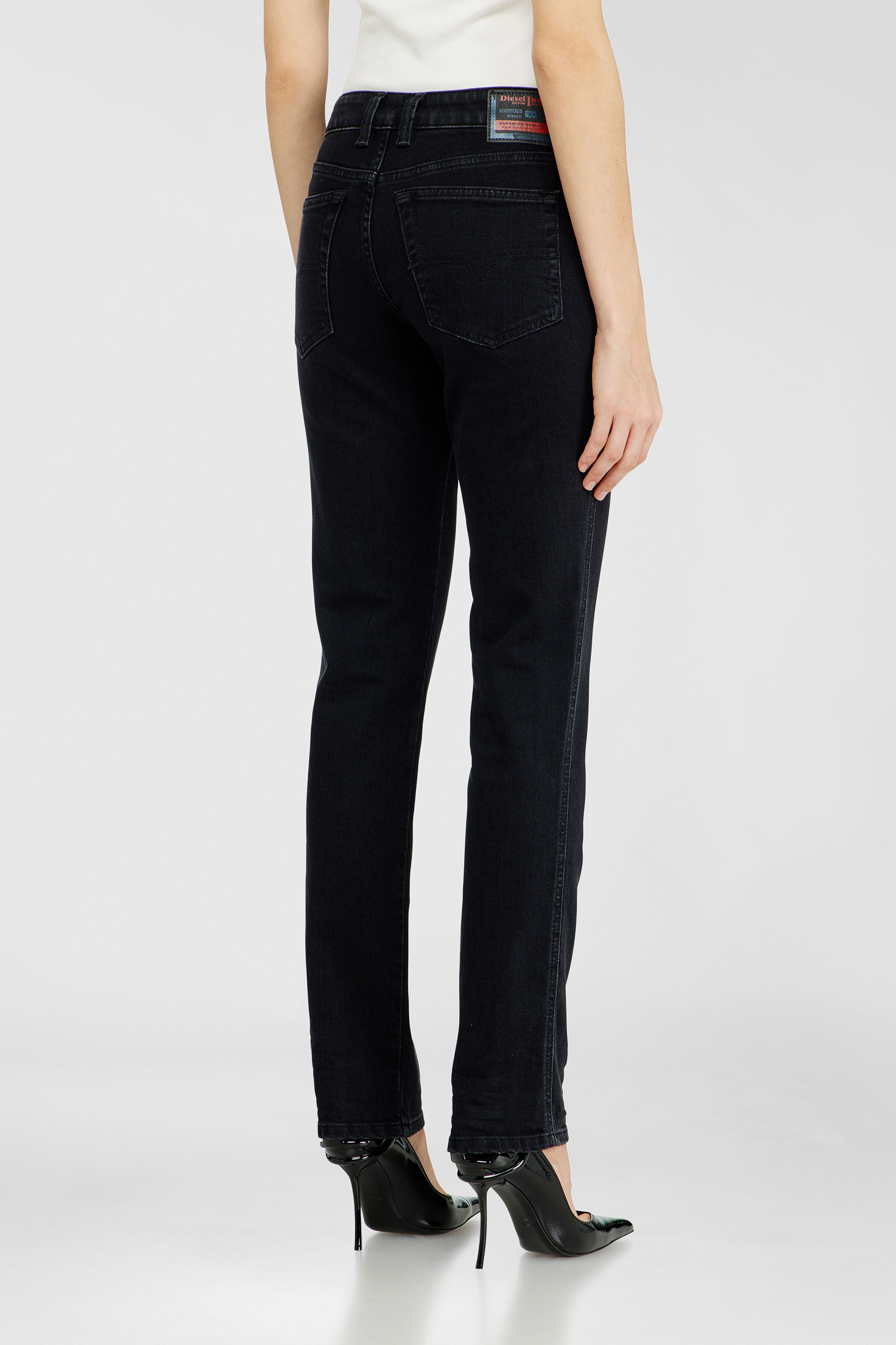 Diesel - Slim Jeans 1992 D-Jiann 09N89 Femme, Noir/Gris fonc&eacute; - Image 5