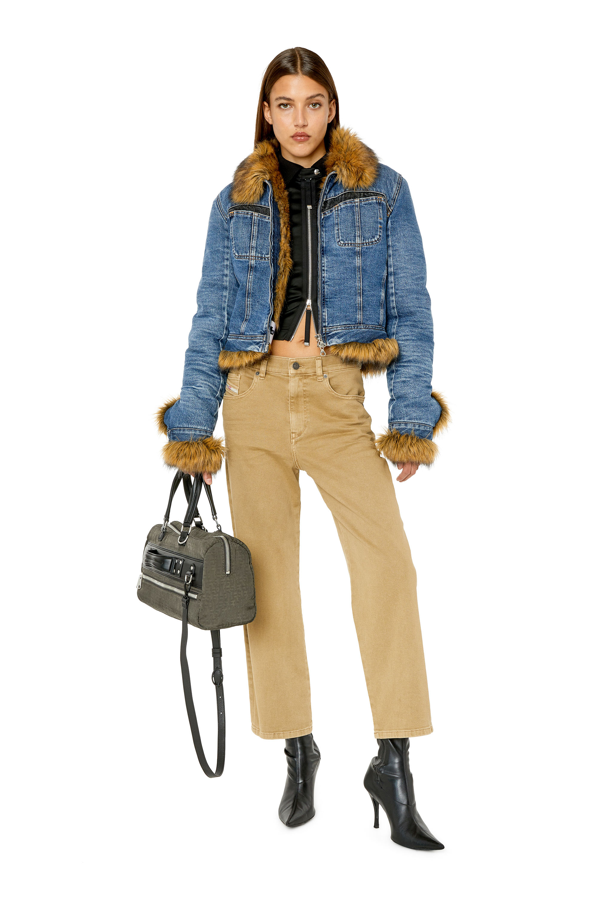 Diesel - 2016 D-Air 0QWTY Boyfriend Jeans, Marron - Image 5