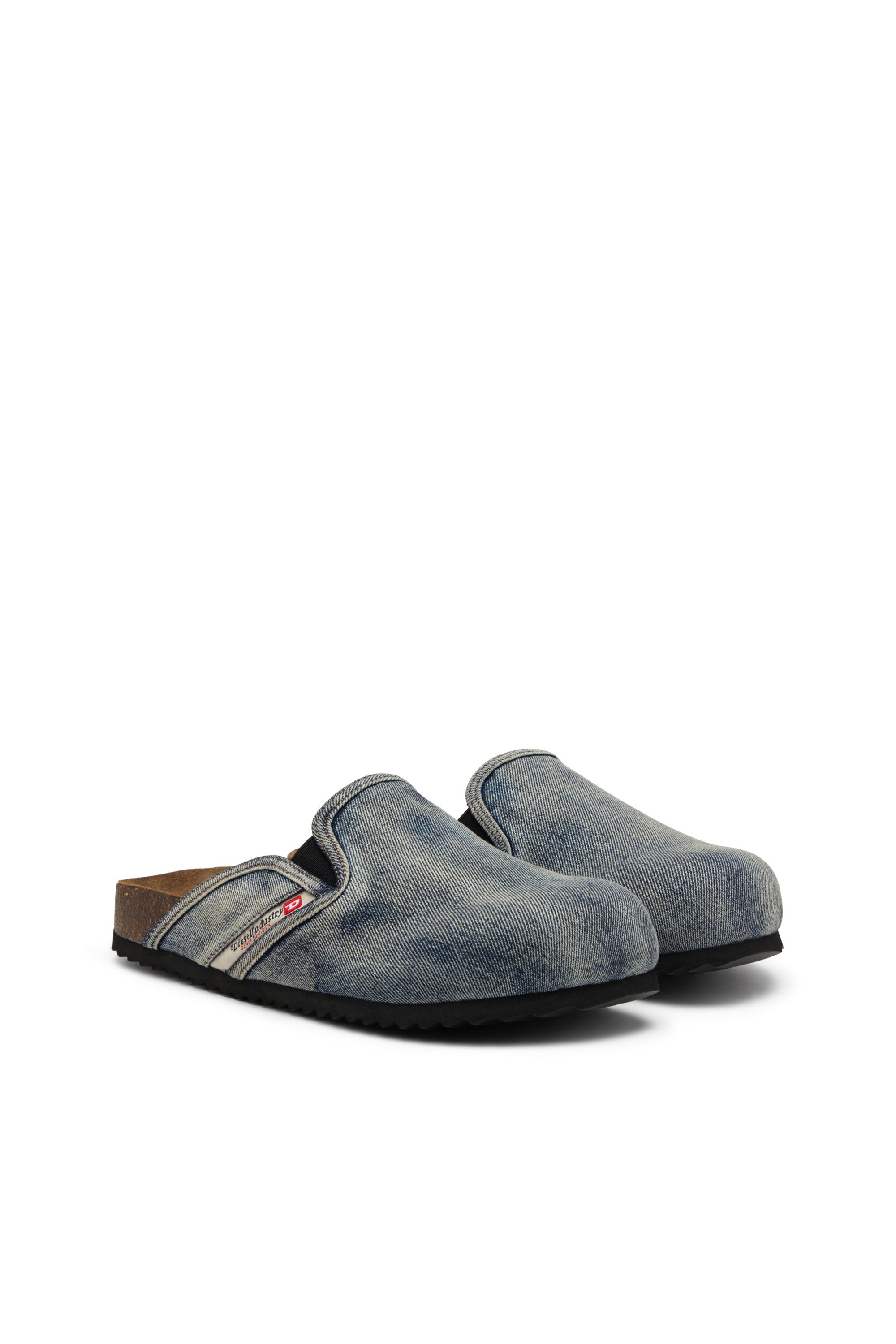 D-WOODSTOCK SLIP-ON, Bleu Foncé Diesel - D-WOODSTOCK SLIP-ON, D-Woodstock-Mules en denim Homme in Bleu - 2