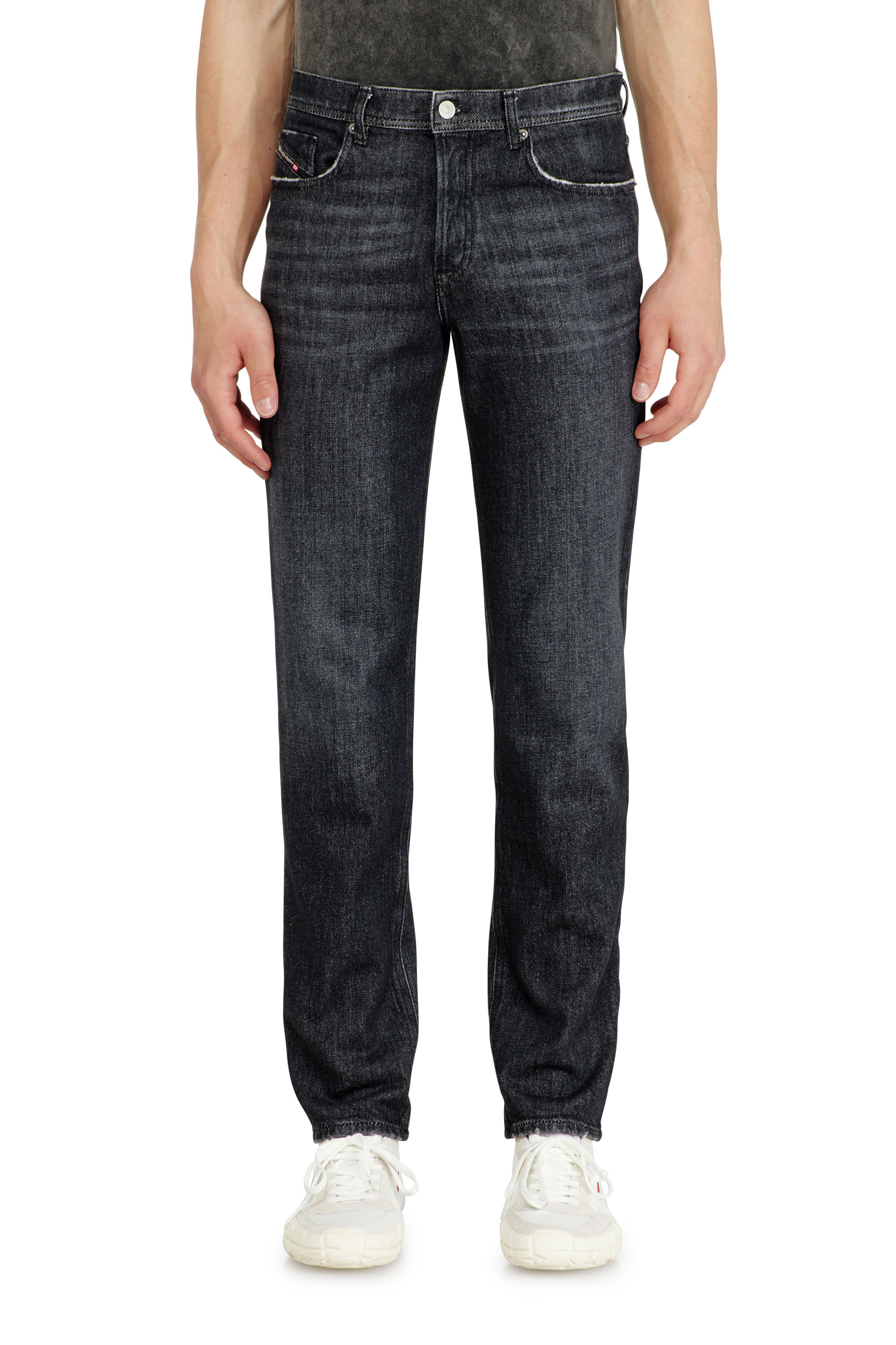 Diesel - Regular Jeans 2023 D-Finitive 09P79 Homme, Noir/Gris fonc&eacute; - Image 1