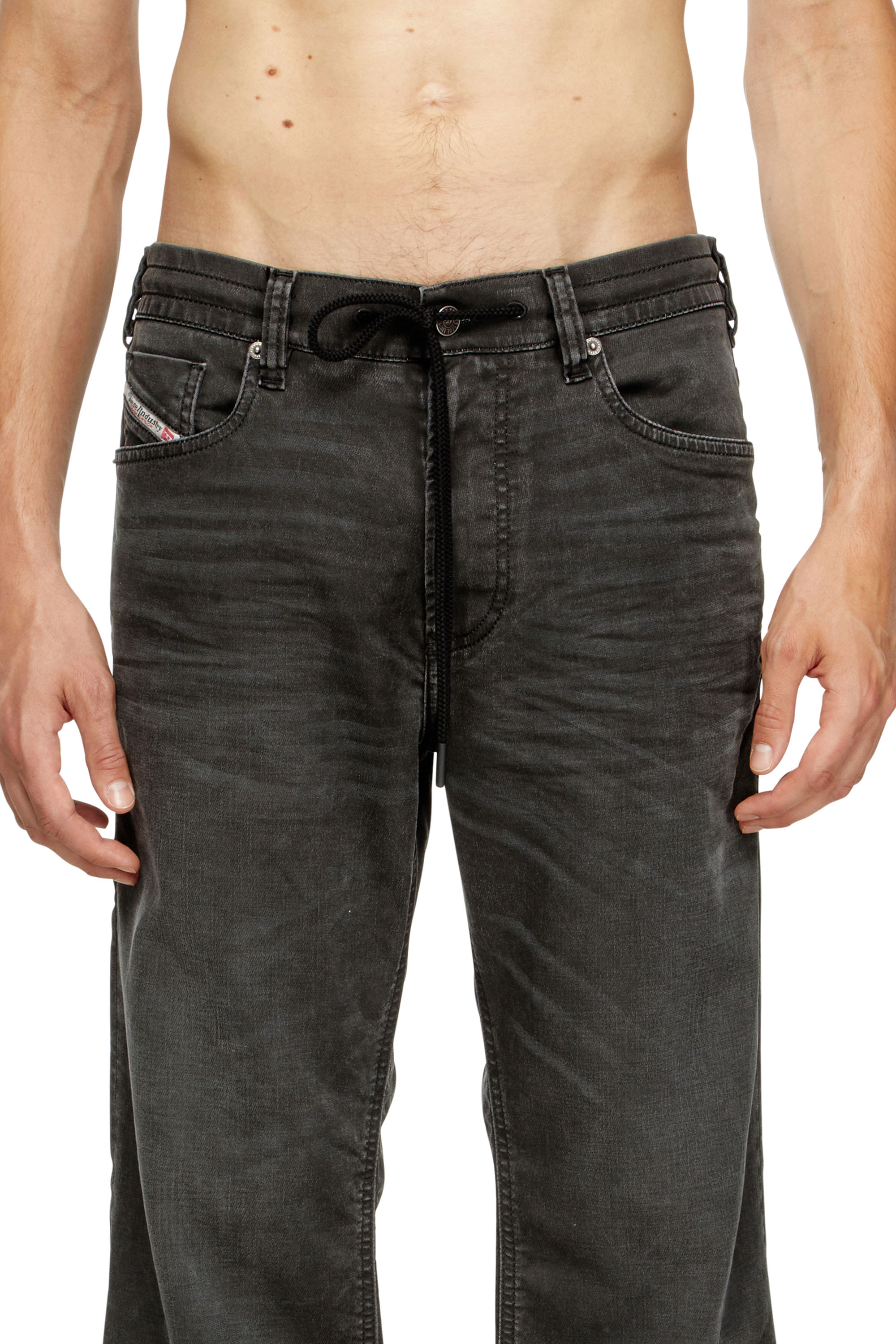 Diesel - Relaxed 2080 D-Reel Joggjeans&reg; 09J75 Homme, Noir/Gris fonc&eacute; - Image 4