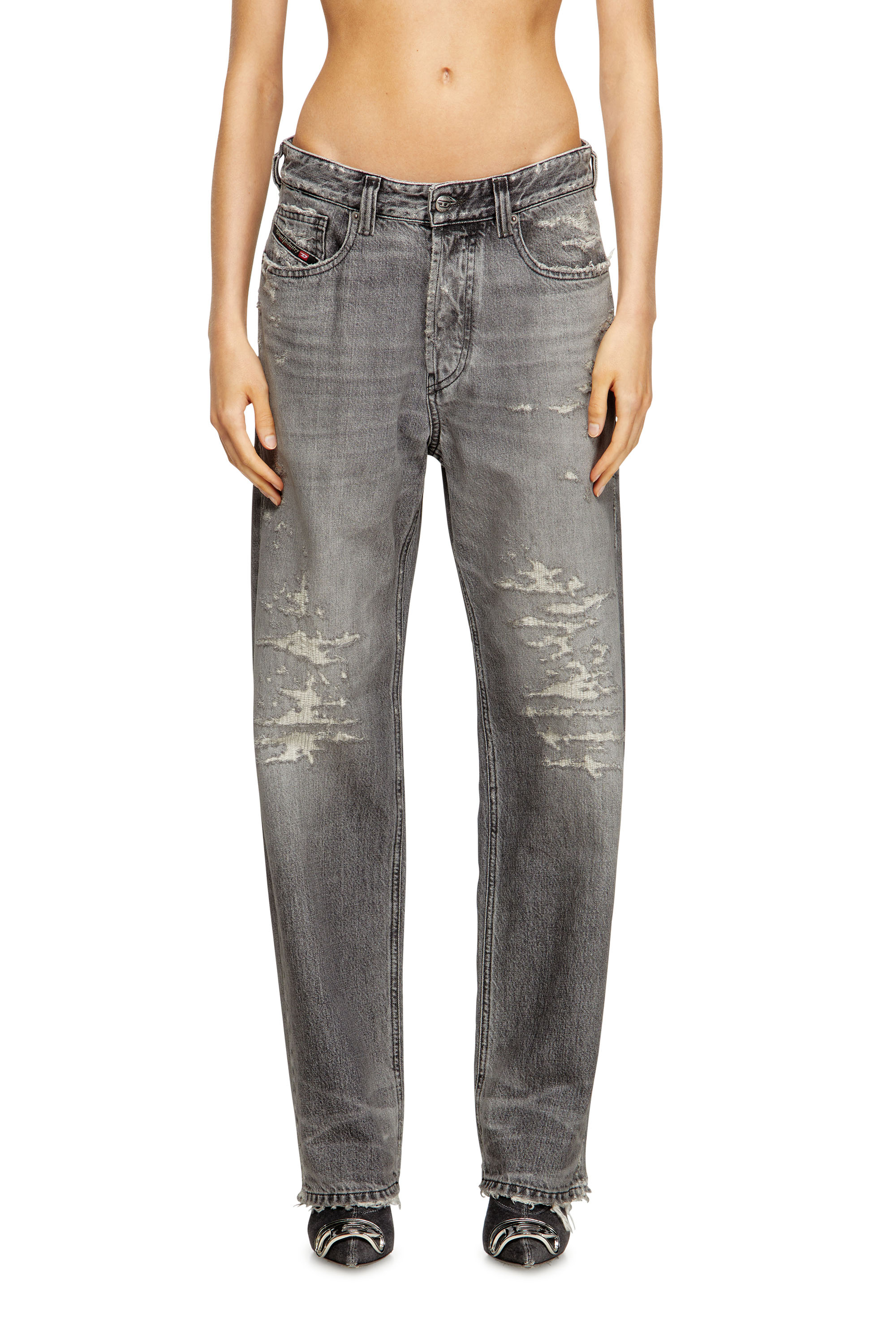 Diesel - Regular Jeans 1988 D-Ark 09M64 Femme, Gris - Image 1