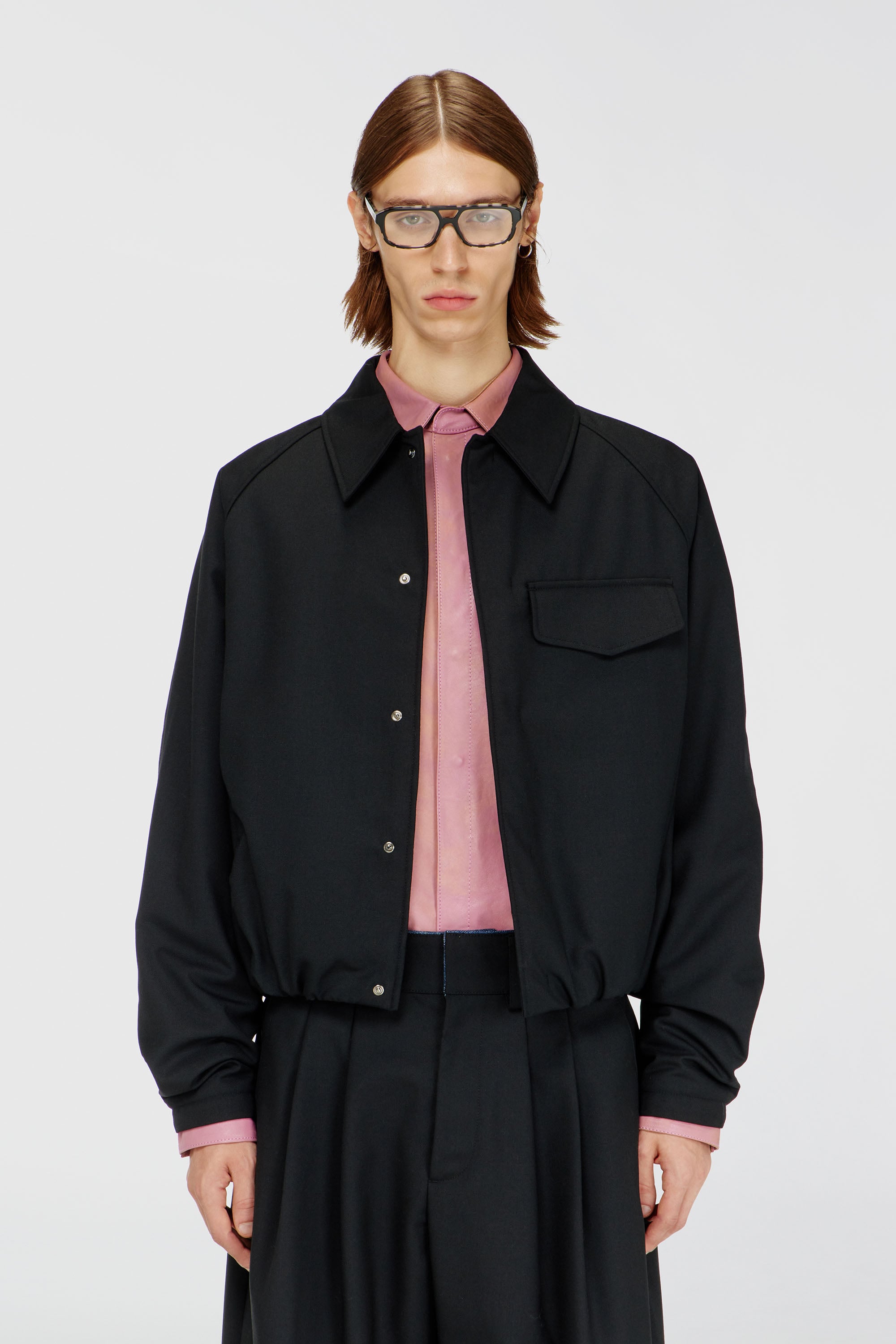 Diesel - J-ATTOR-COOL, Blouson fronc&eacute; en m&eacute;lange de laine Homme in ToBeDefined - 1