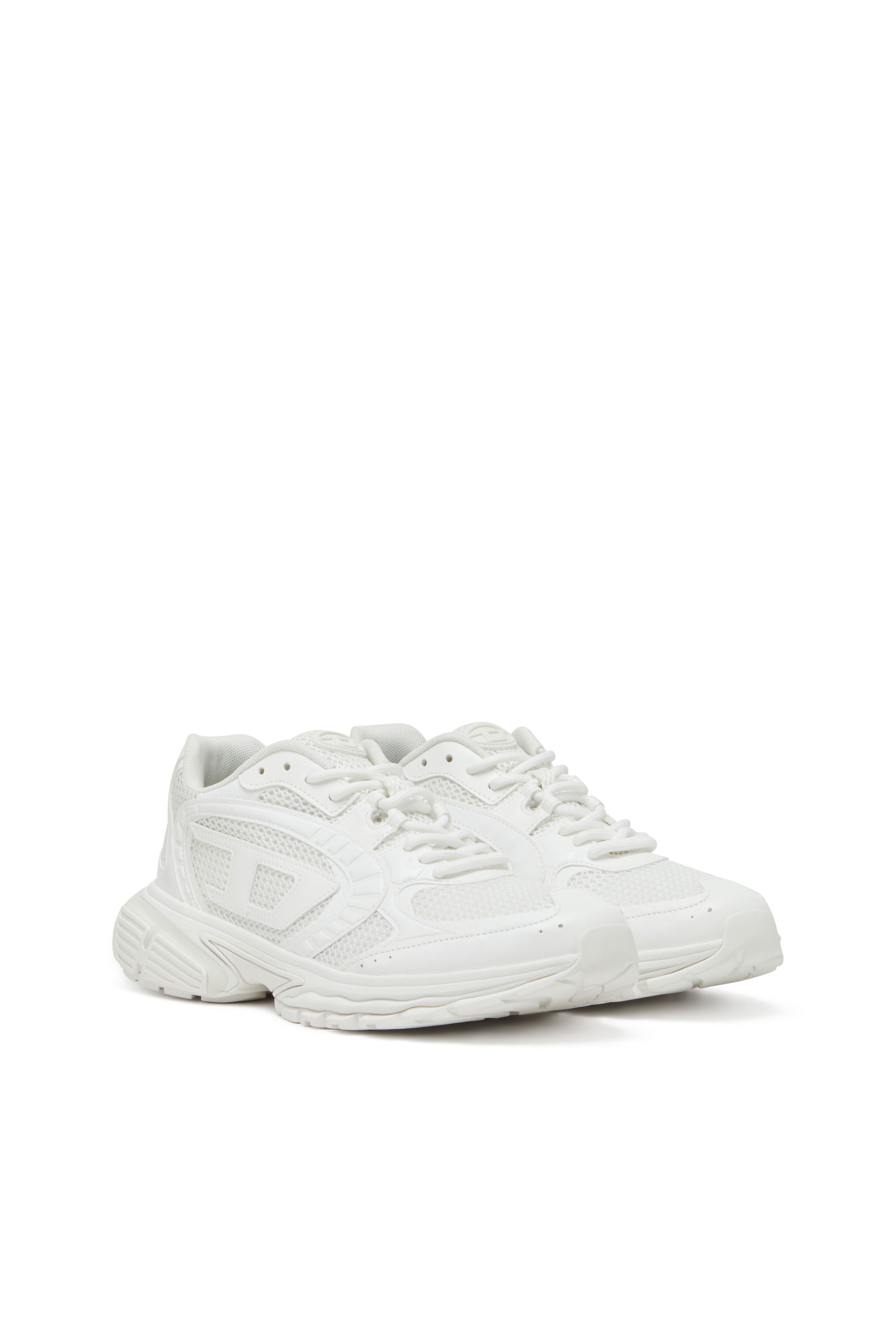 Diesel - S-PRO-V-DENSE LOW, S-Pro-V-Dense-Sneakers en mesh avec logo Oval D Homme in Blanc - 2