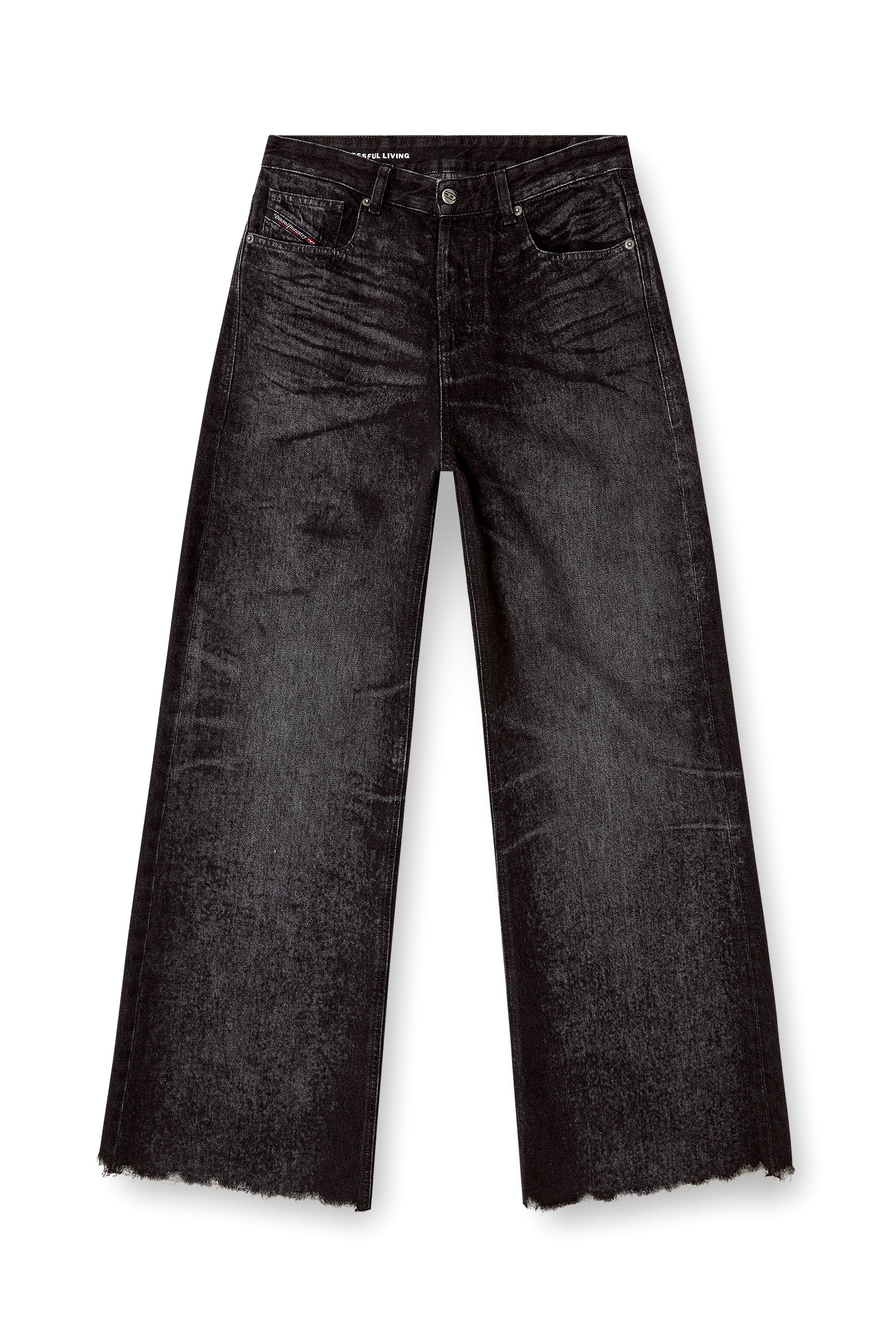Diesel - Relaxed Jeans 1996 D-Sire 007DB Femme, Noir/Gris foncé - Image 2