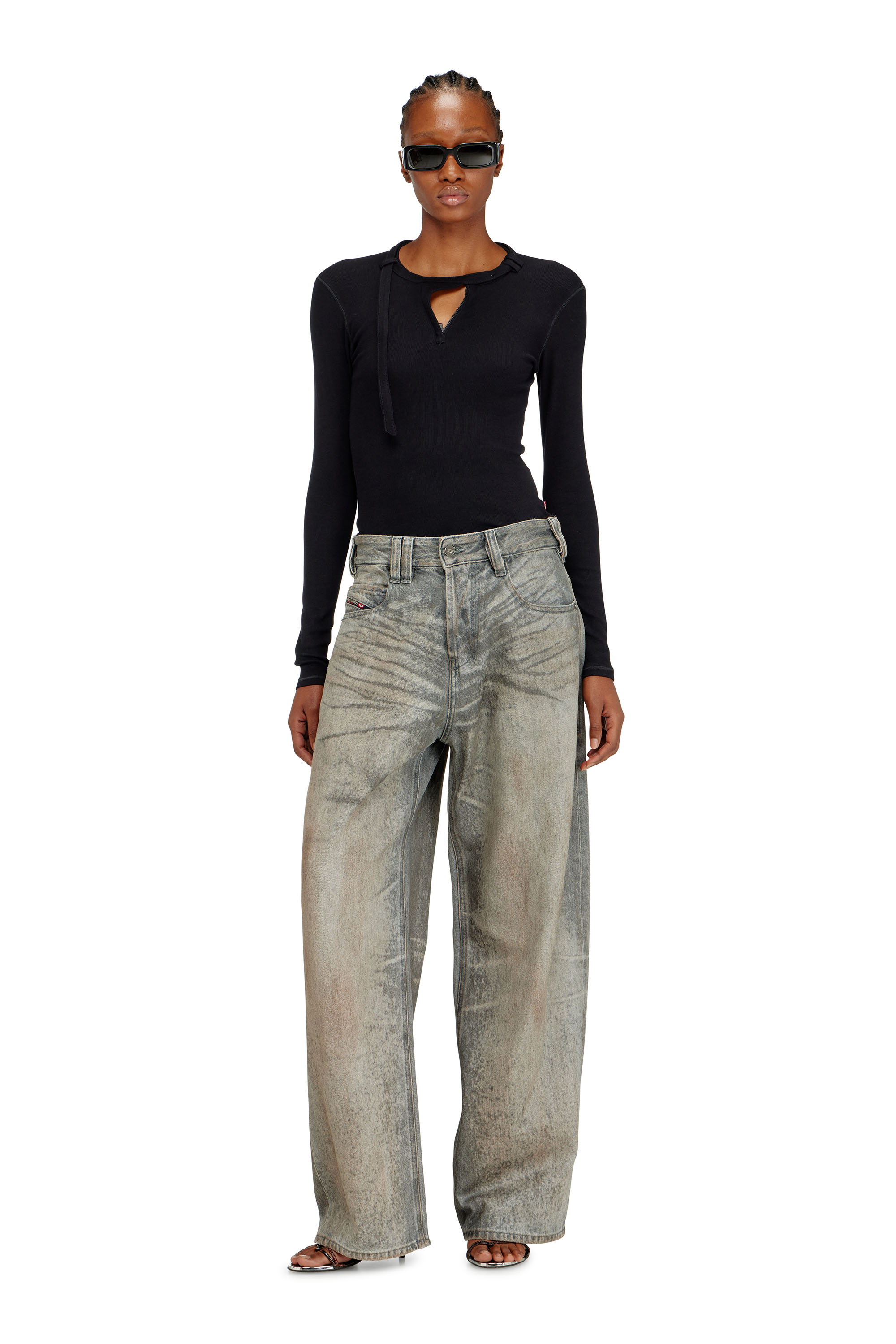 Diesel - Relaxed Jeans 1997 D-Enim-M 09P24 Mixte, Gris - Image 2