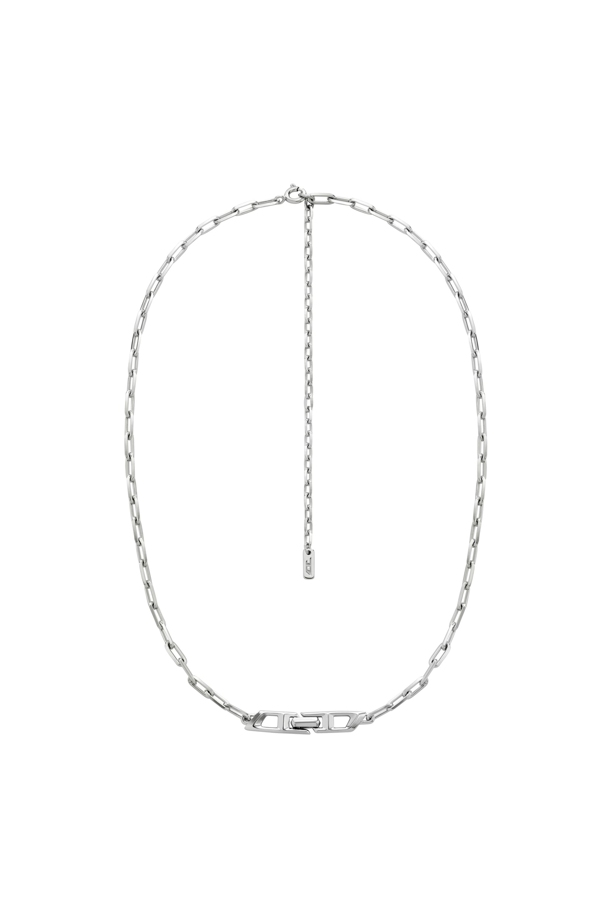 Diesel - DL1364040 STERLING SILVER JEWEL, Collier chaîne en argent sterling Mixte in Gris argenté - 1