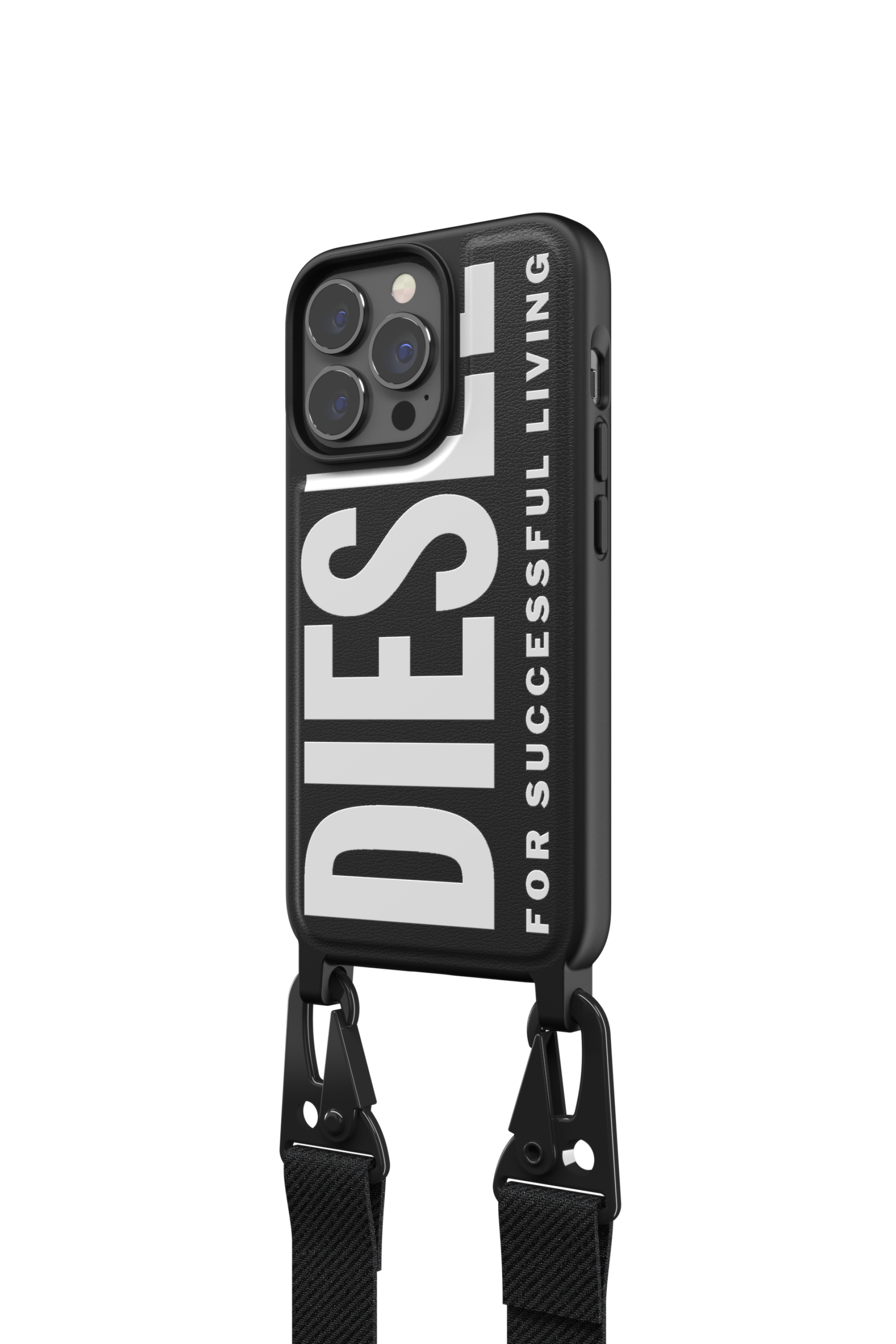 Diesel - 47169 NECKLACE CASE, Étui à collier pour iPhone 13/13 Pro Mixte in Noir - 4