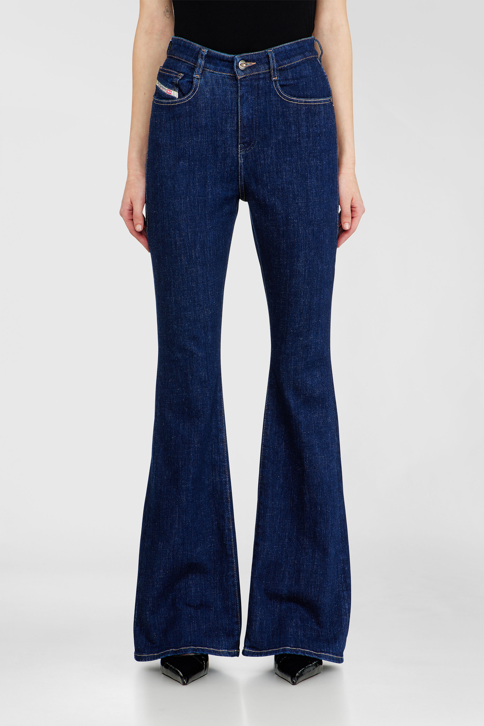 Diesel - Bootcut Jeans 1973 D-Partt 09Q03 Femme, Bleu Fonc&eacute; - Image 4