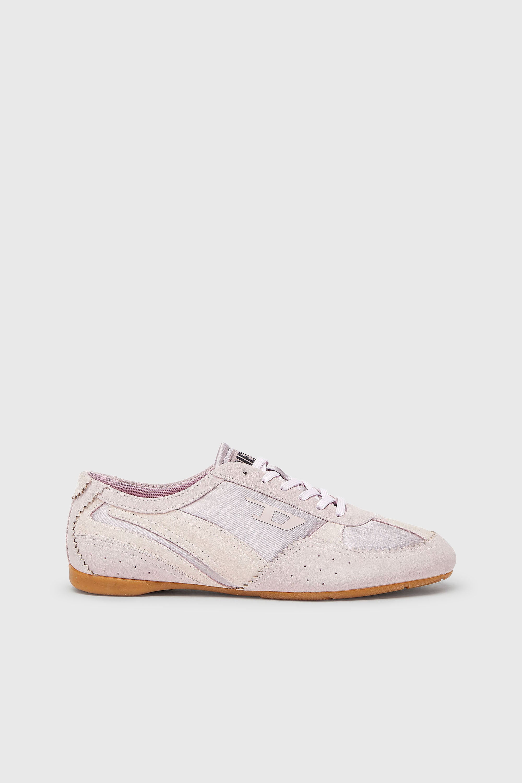 Diesel - D-MILE LOW II W, D-Mile-Baskets avec empi&egrave;cements en su&egrave;de Femme in Rose - 1