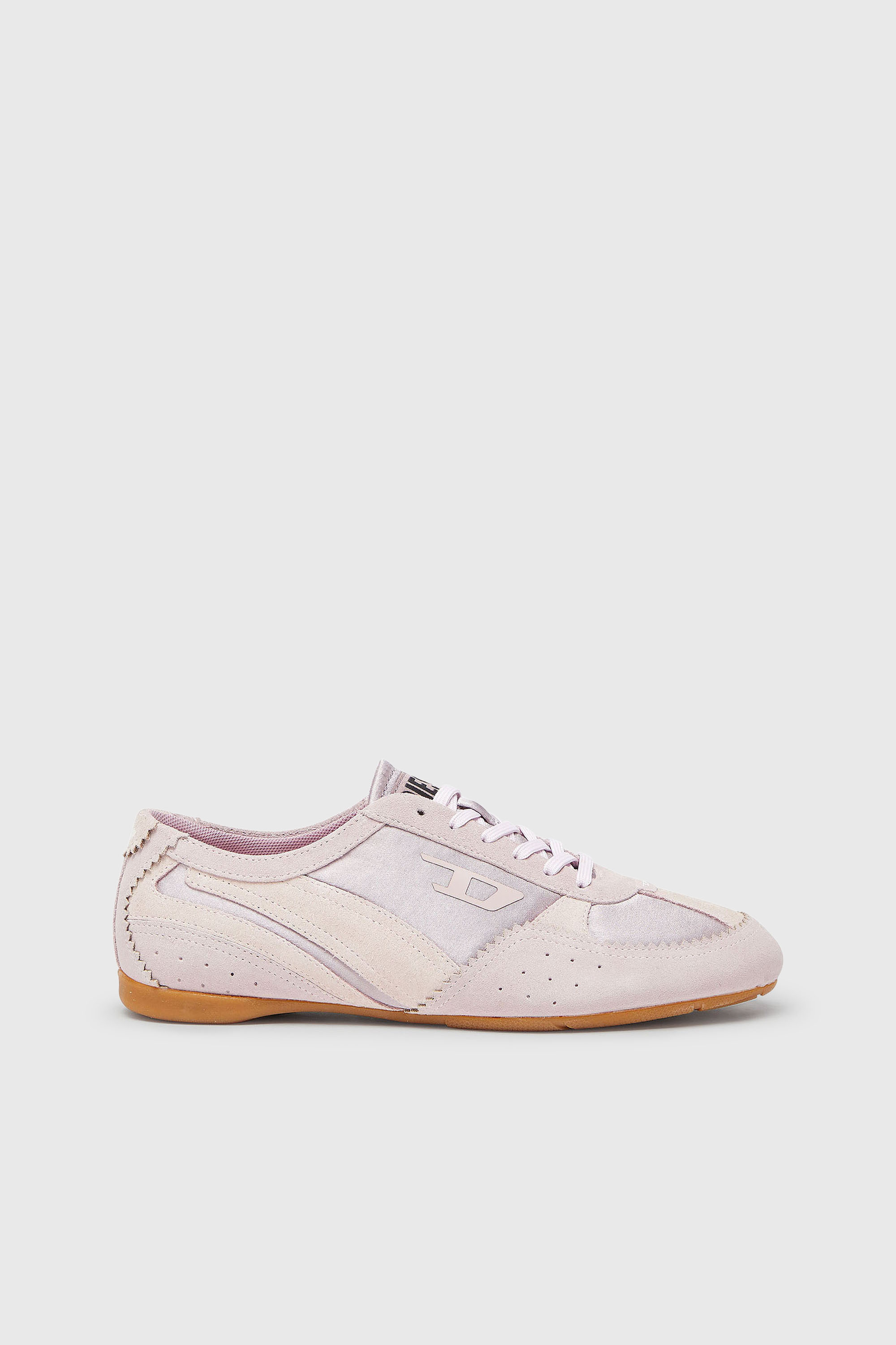 Diesel - D-MILE LOW II W, D-Mile-Baskets avec empi&egrave;cements en su&egrave;de Femme in Rose - 1