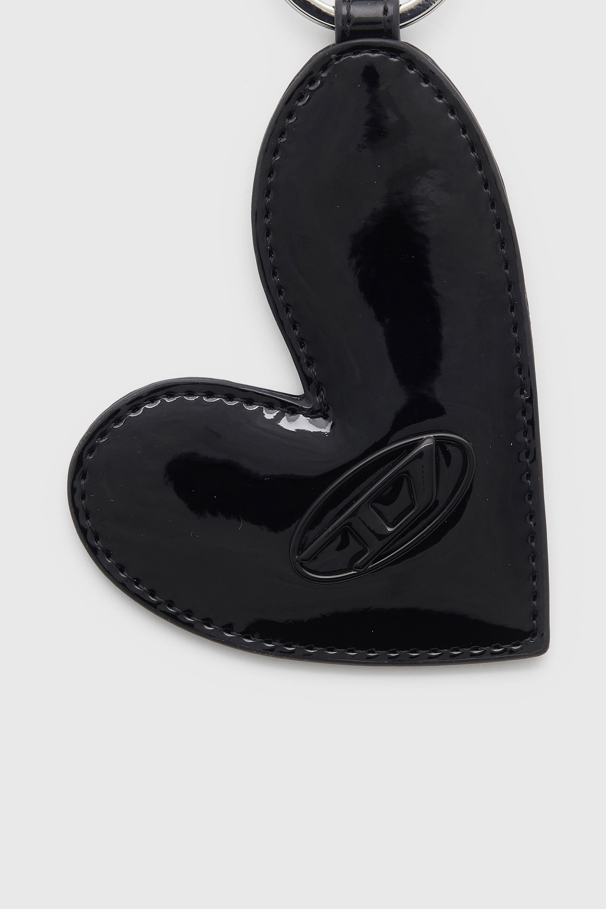 Diesel - PLAY HEART MIRROR, Breloque en forme de c&oelig;ur avec finition brillante Femme in Noir - 3