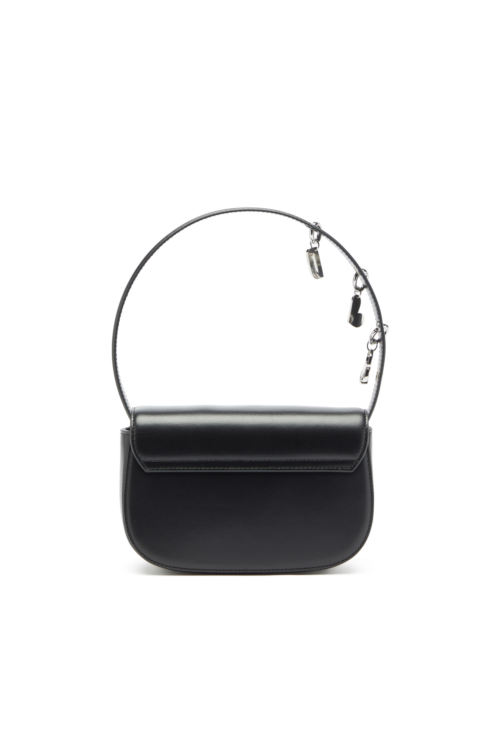 Diesel - 1DR, 1DR - Sac iconique &agrave; bandouli&egrave;re en cuir avec breloques poign&eacute;e Femme in Noir - 2