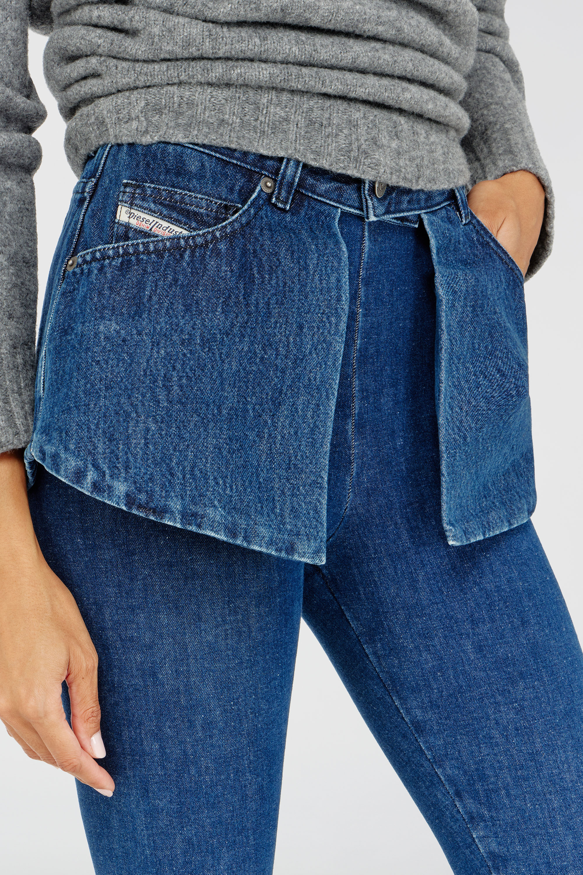 Diesel - Skinny Jeans D-Spika 09R31 Femme, Bleu Fonc&eacute; - Image 8