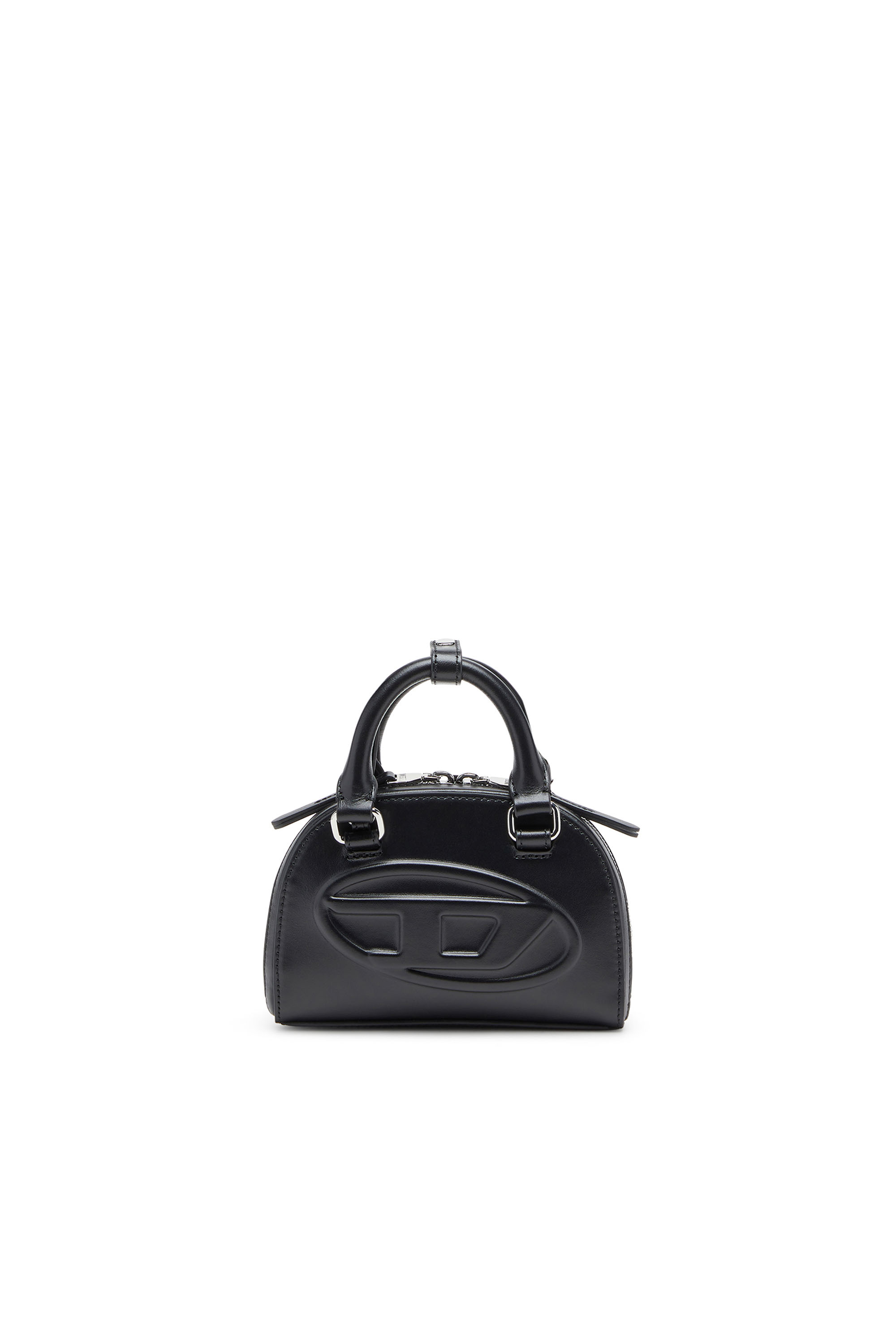 Diesel - 1DR DOME CROSSBODY XS, 1DR Dome-Sac bandoulière mini en cuir nappa Femme in Noir - 1