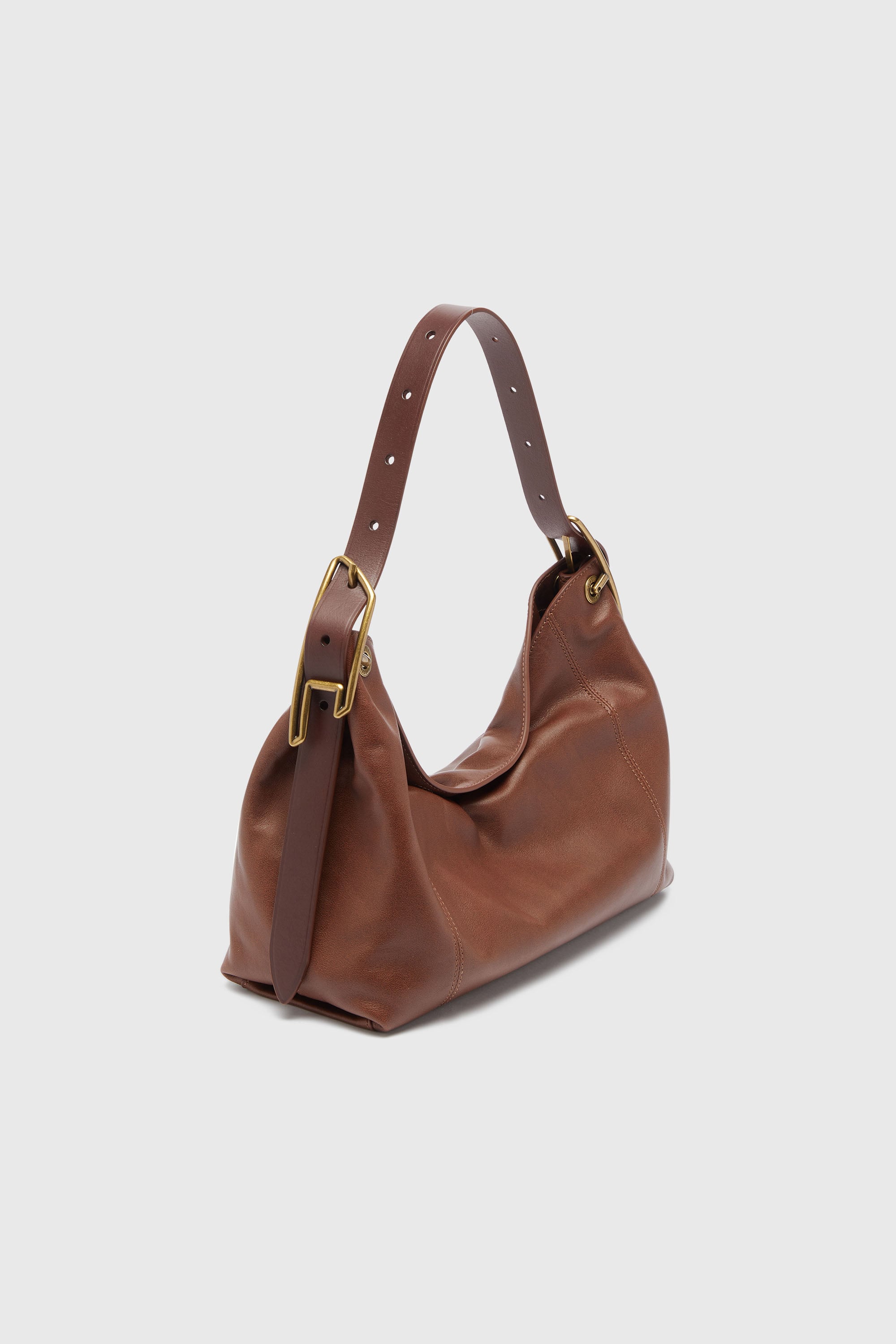 Diesel - D-LINE HOBO S, D-Line Sac port&eacute; &eacute;paule en cuir Femme in Marron - 2