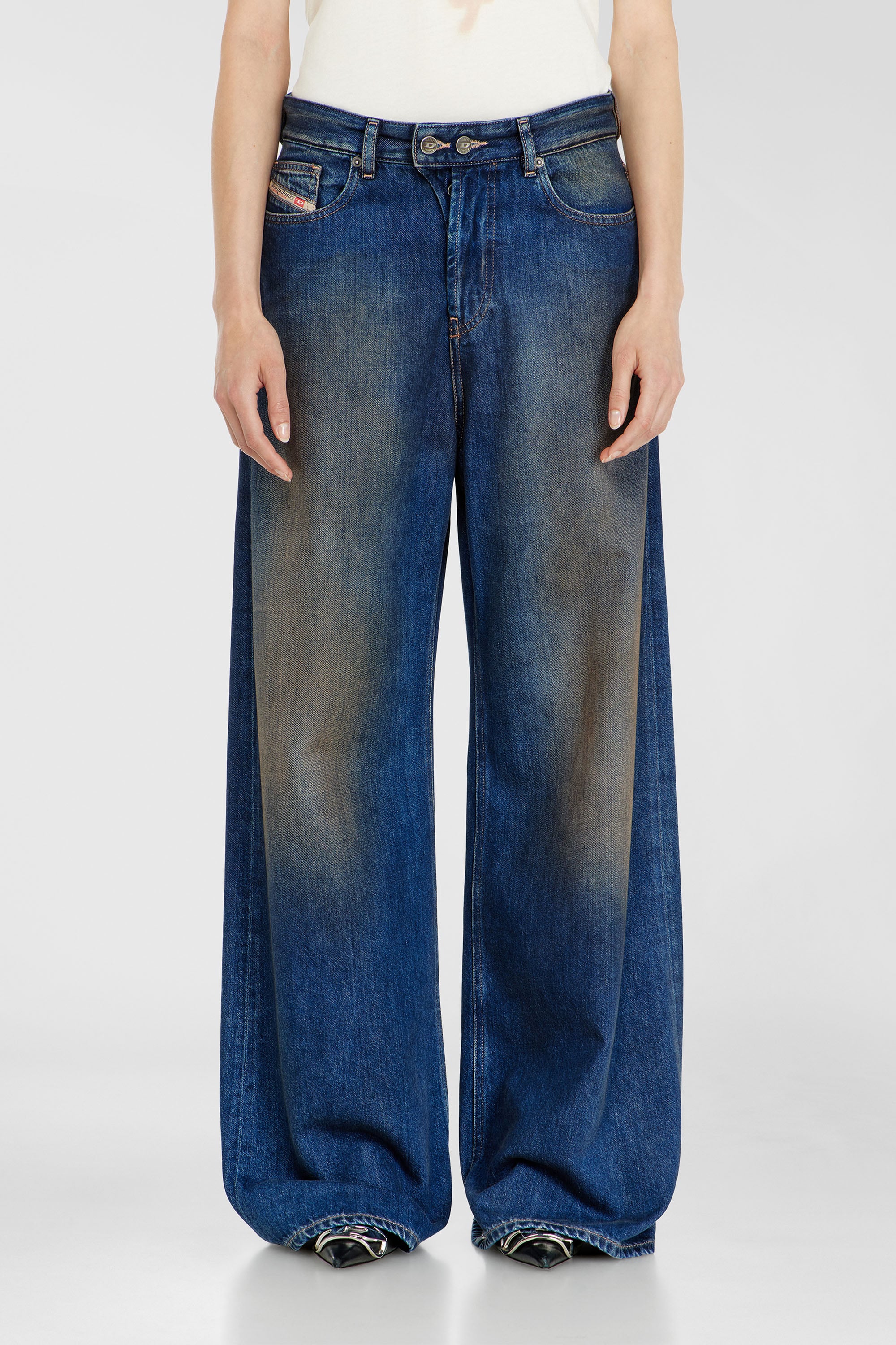 Diesel - Relaxed Jeans 1996 D-Sire 09P47 Femme, Bleu Fonc&eacute; - Image 1