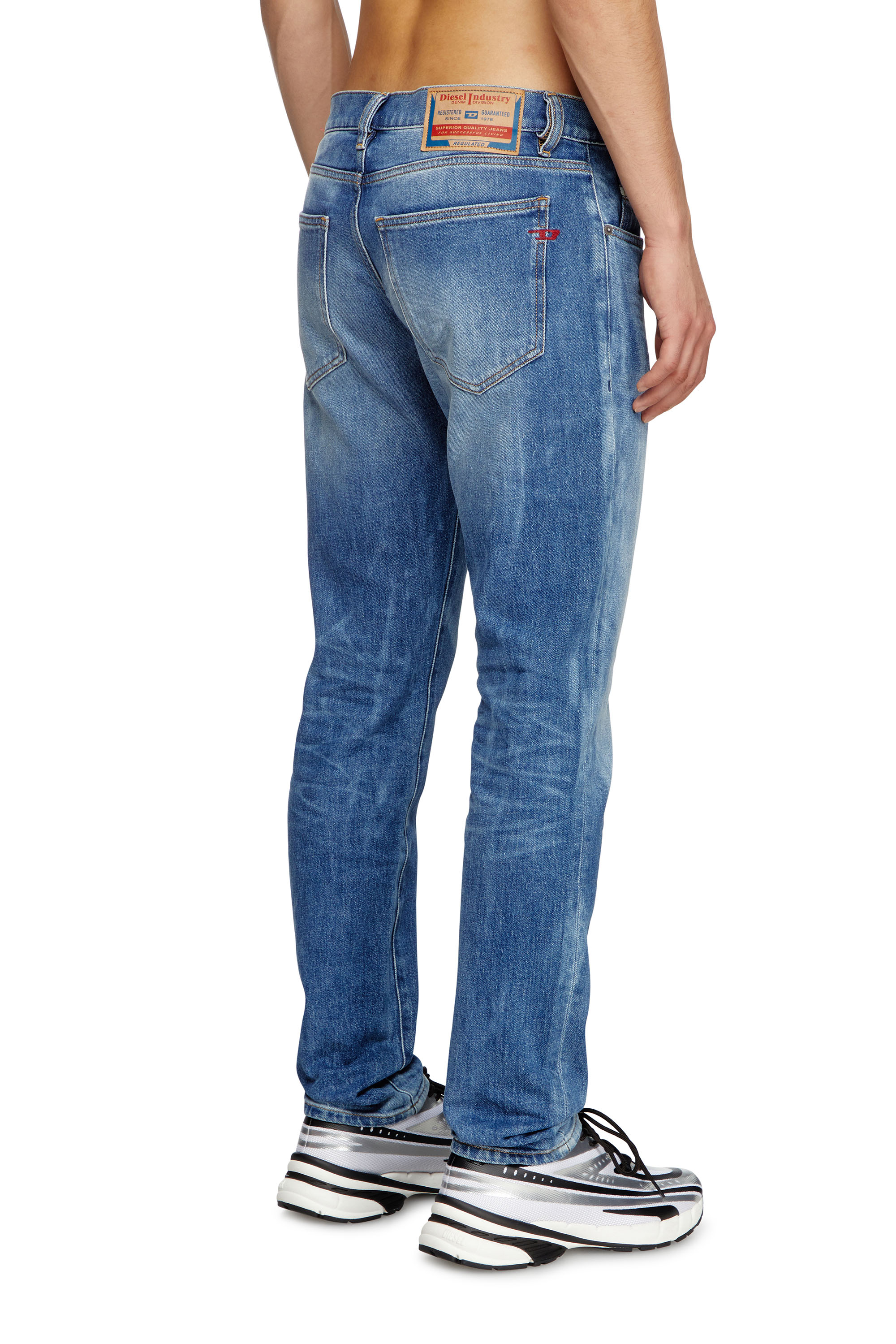 Diesel - Slim Jeans 2019 D-Strukt 09L19 Homme, Bleu moyen - Image 4