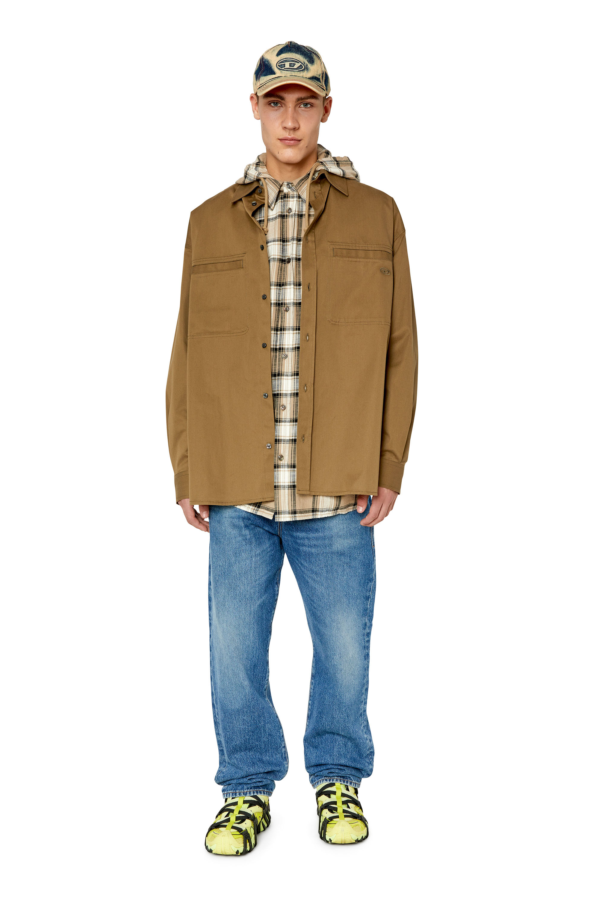 Diesel - 2020 D-Viker 0GYCT Straight Jeans, Bleu moyen - Image 5