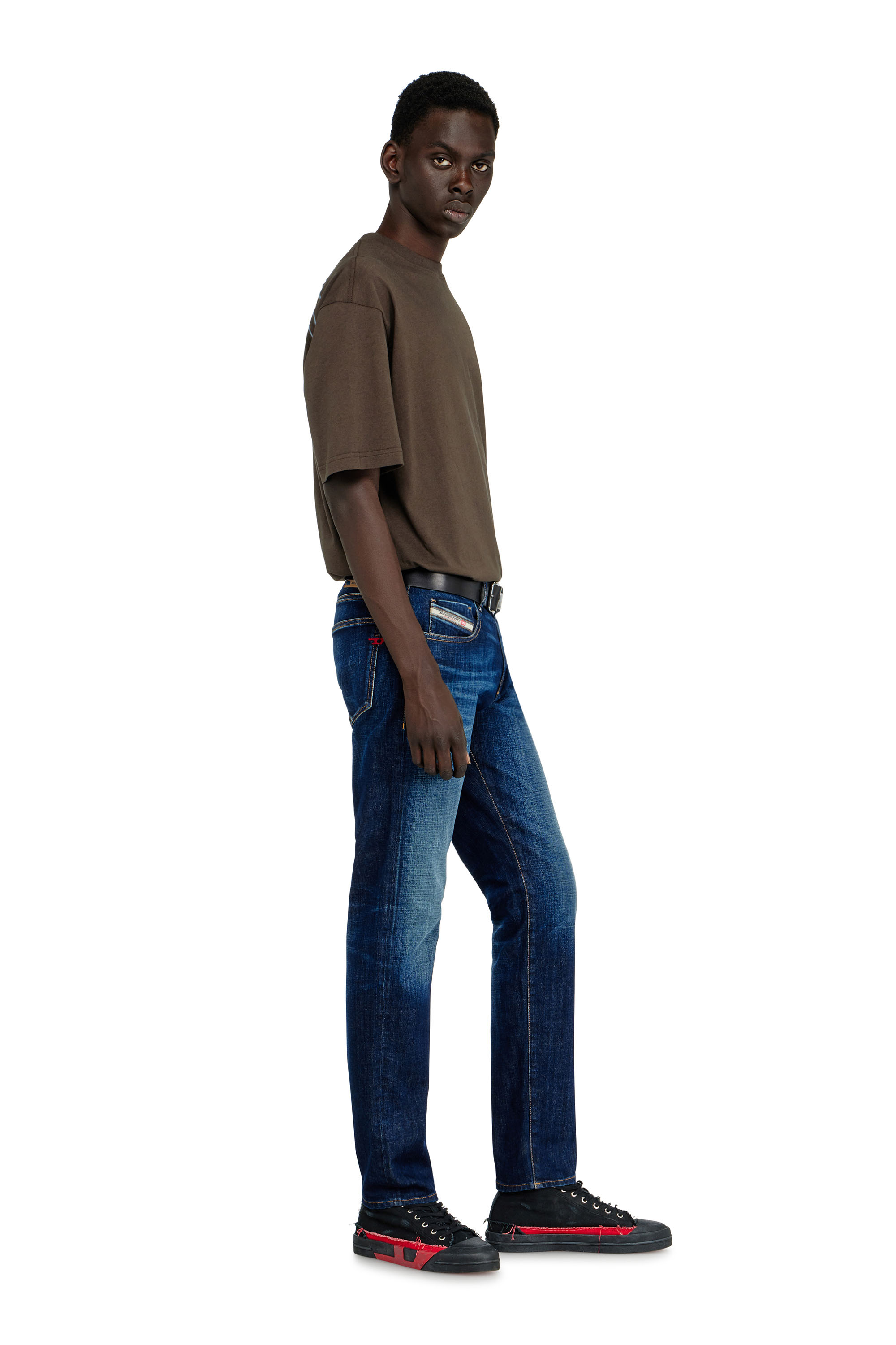 Diesel - Slim Jeans 2019 D-Strukt 09L61 Homme, Bleu moyen - Image 2