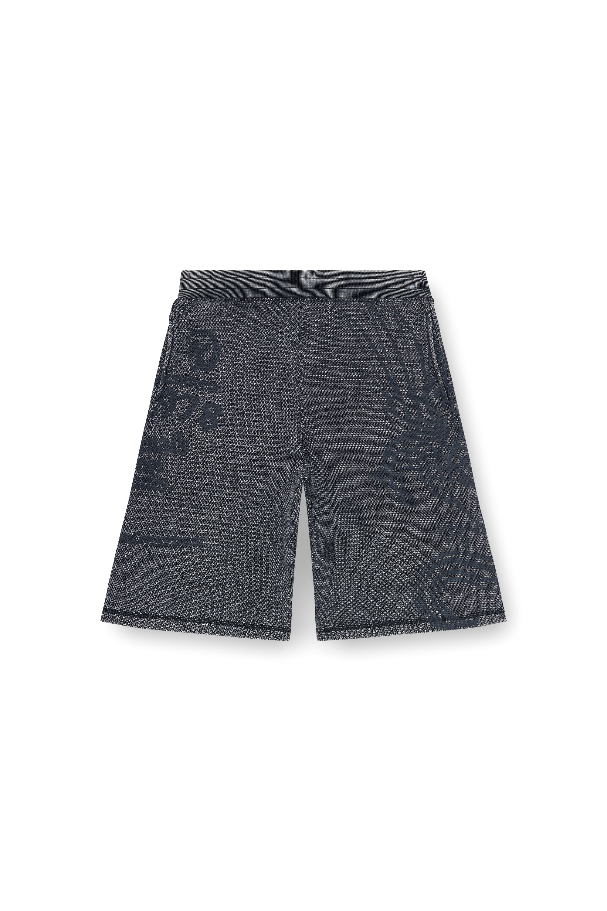 Diesel - P-ERRY, Short pants en coton mesh avec imprim&eacute;s Homme in ToBeDefined - 4