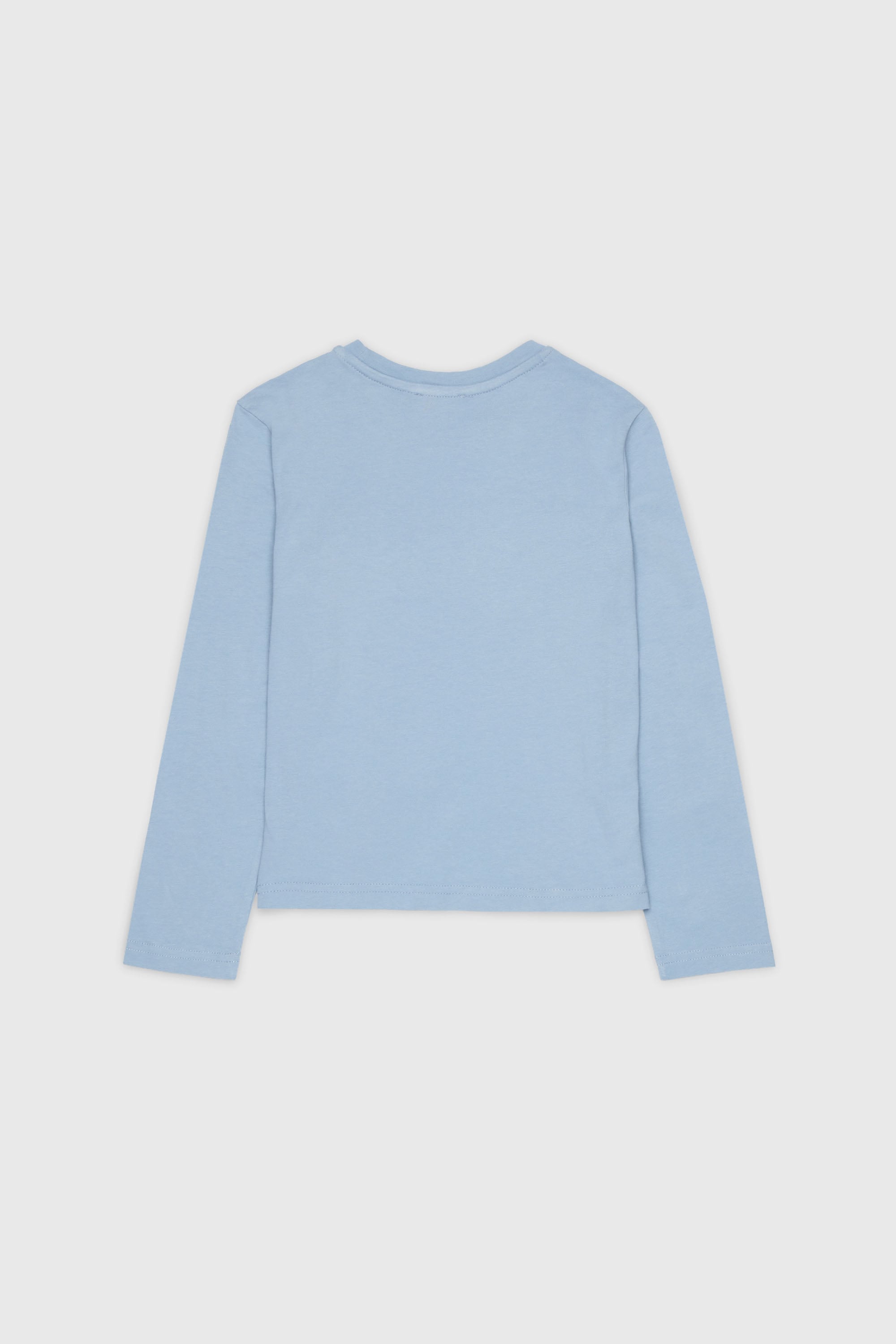 Diesel - TLIBBY, T-shirt &agrave; manches longues avec patch logo effiloch&eacute; Femme in Bleu - 2