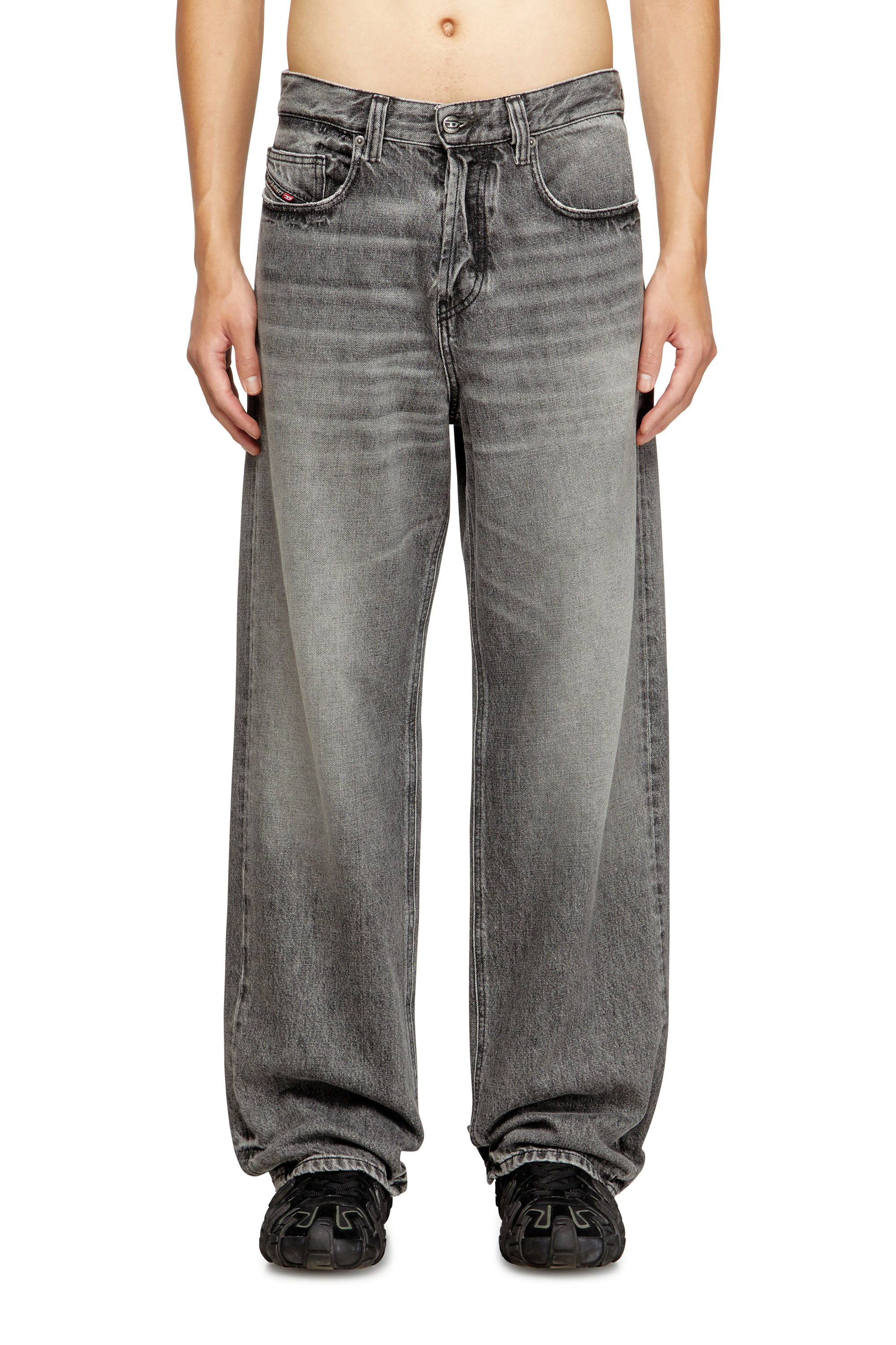 Diesel - Relaxed Jeans 2001 D-Macro 007AW Homme, Gris - Image 1