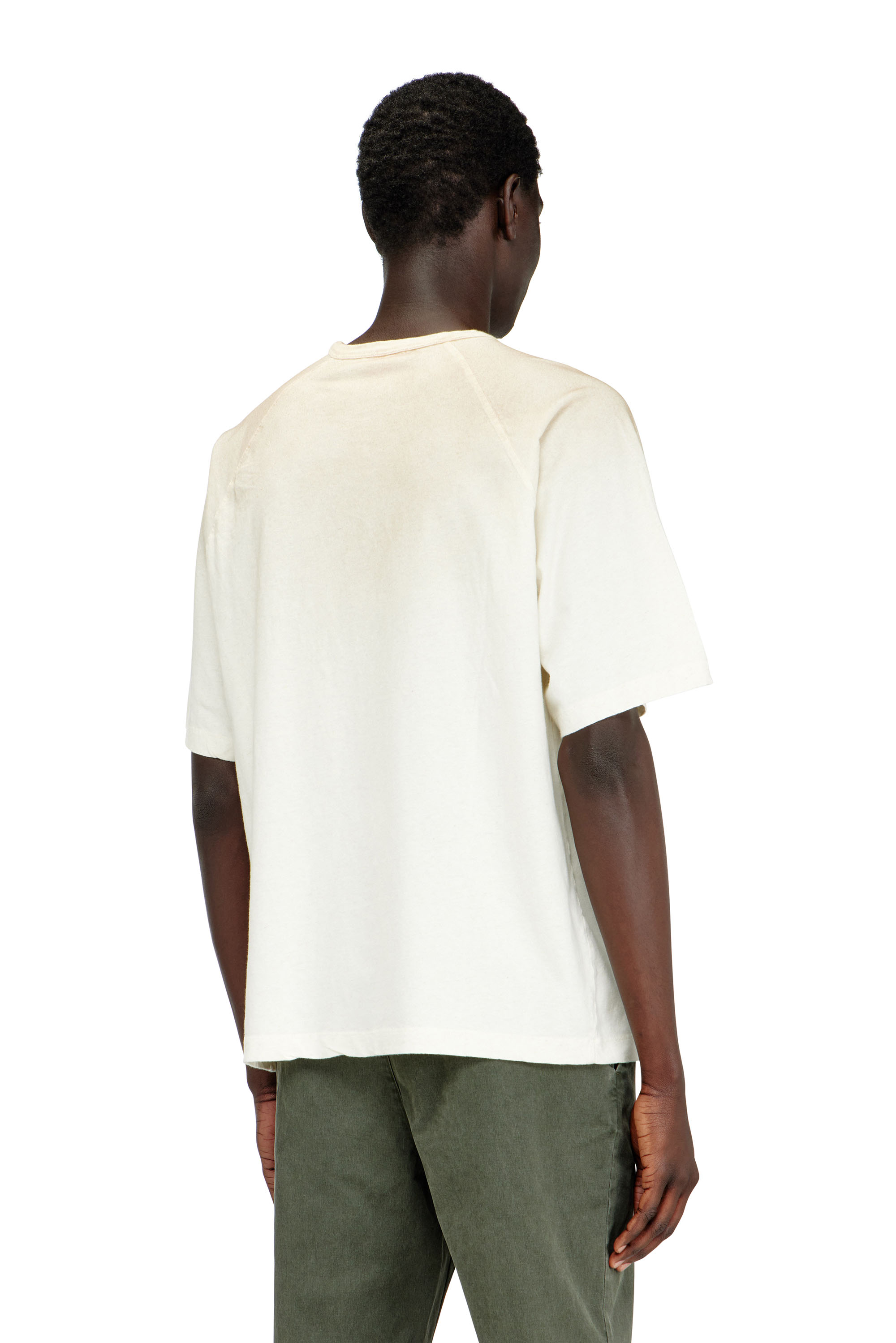 Diesel - T-ALECY, T-shirt avec motif blason Diesel Homme in Blanc - 4