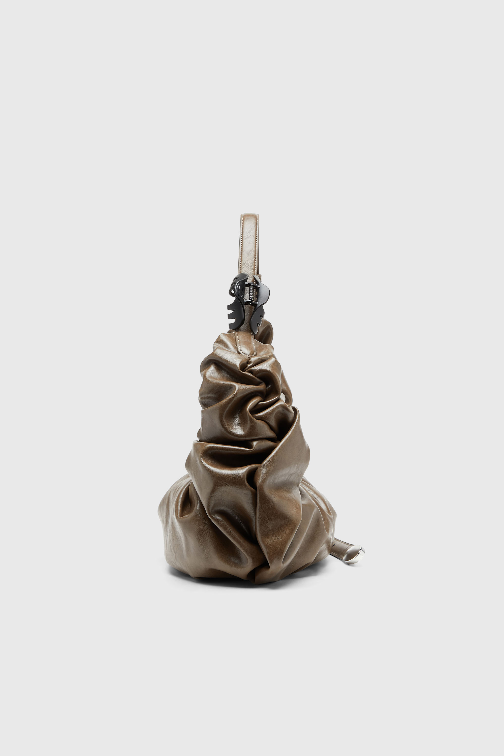 Diesel - GRAB-D HOBO L, Grab-D-Grand sac hobo froiss&eacute; Femme in Beige - 5