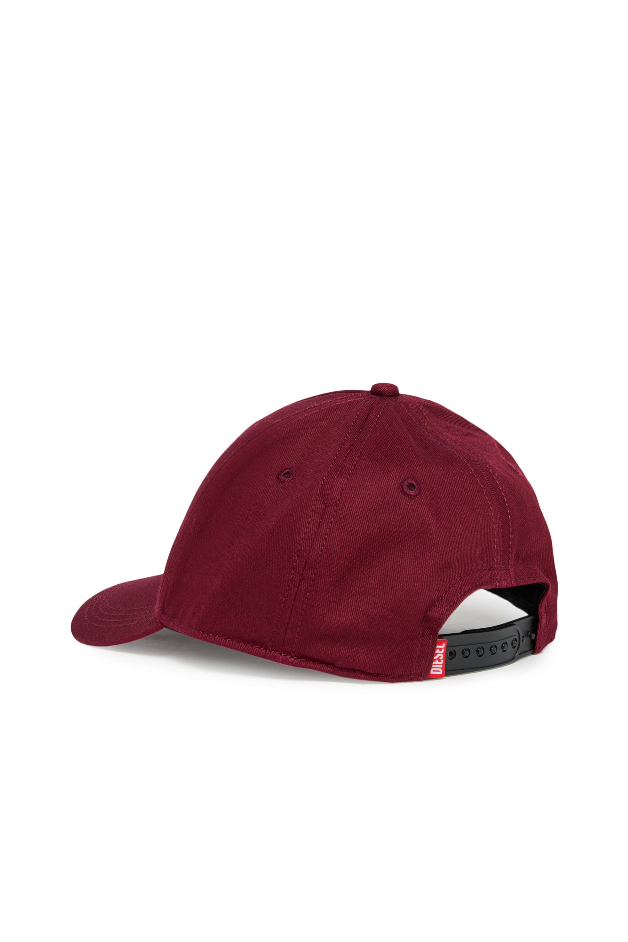 Diesel - FLIMO, Casquette de baseball avec imprim&eacute; logo Oval D Homme in Rouge - 2