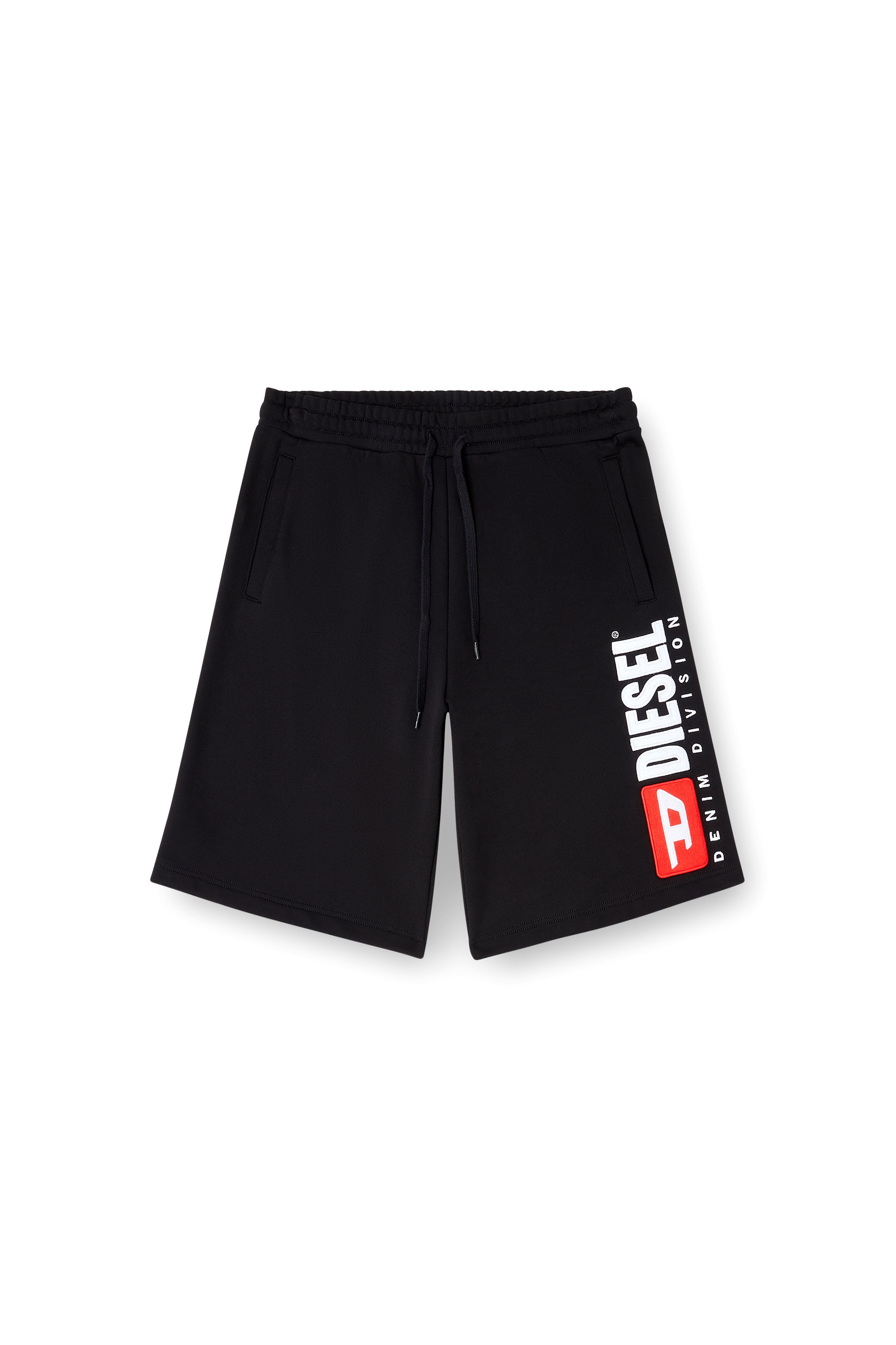 Diesel - P-CROW-DIV, Shorts en polaire avec maxi écusson logo Homme in ToBeDefined - 3