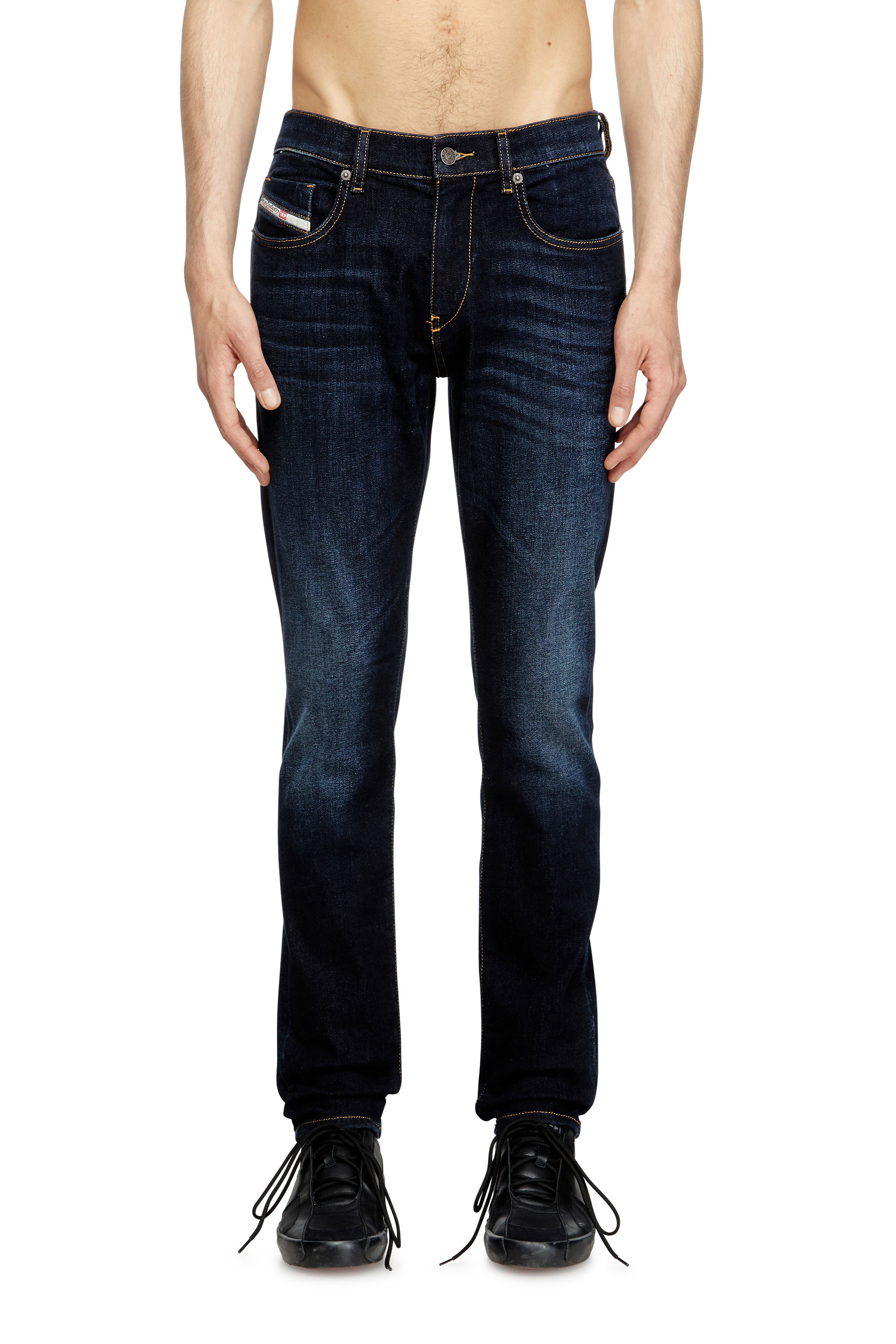 Diesel - Slim Jeans 2019 D-Strukt 009ZS Homme, Bleu Foncé - Image 1