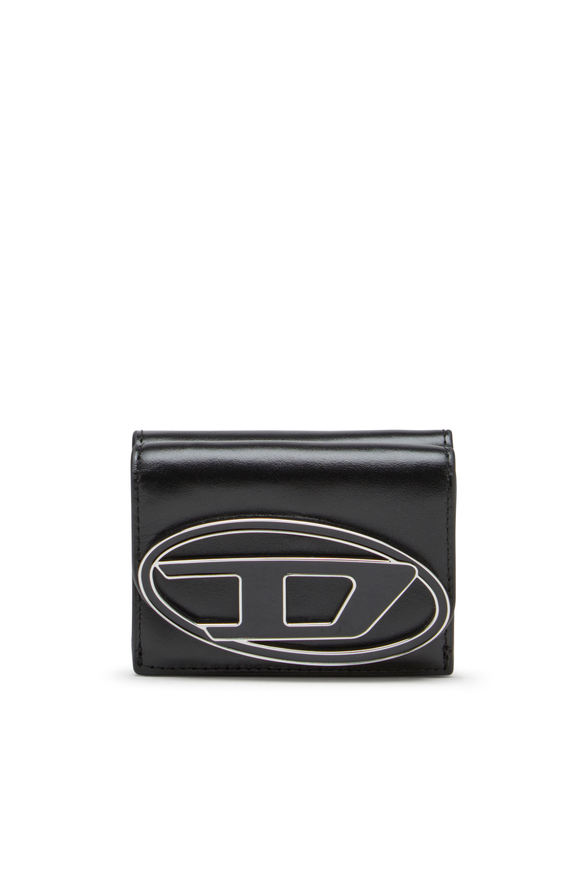 Diesel - 1DR TRI FOLD COIN XS II, Portefeuille en cuir à trois volets Femme in Noir - 1