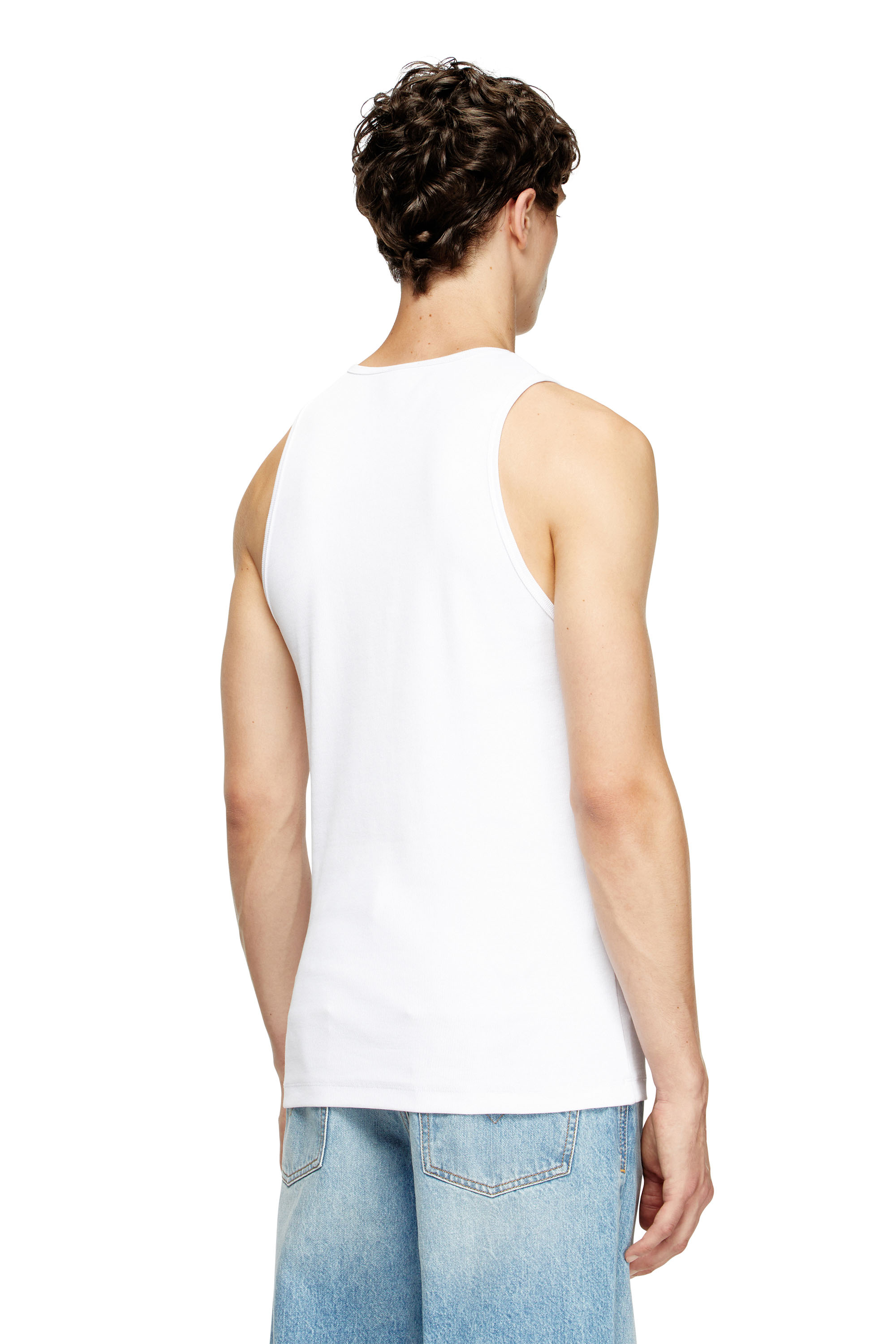 Diesel - T-LIFTY-D, Débardeur avec mini empiècement D Homme in Blanc - 4