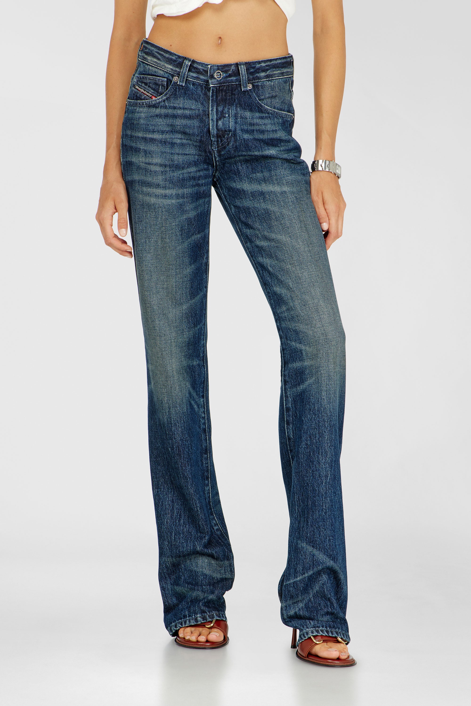 Diesel - Regular Jeans D-Heel 007FZ Femme, Bleu Fonc&eacute; - Image 4