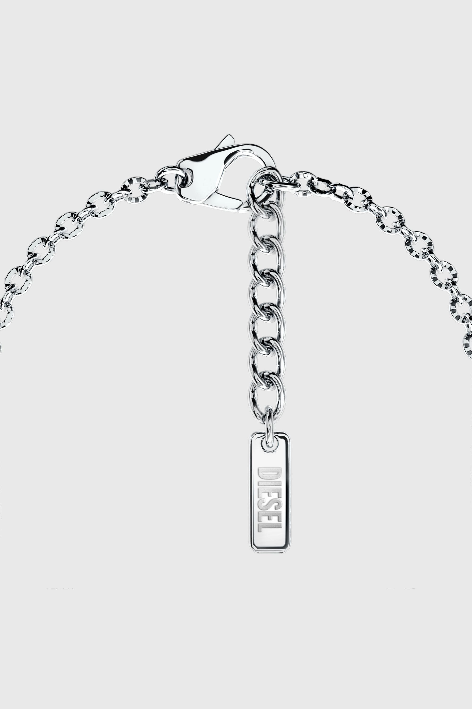 Diesel - DX1691040 JEWELLERY, Bracelet cha&icirc;ne en acier inoxydable Mixte in Gris argent&eacute; - 2