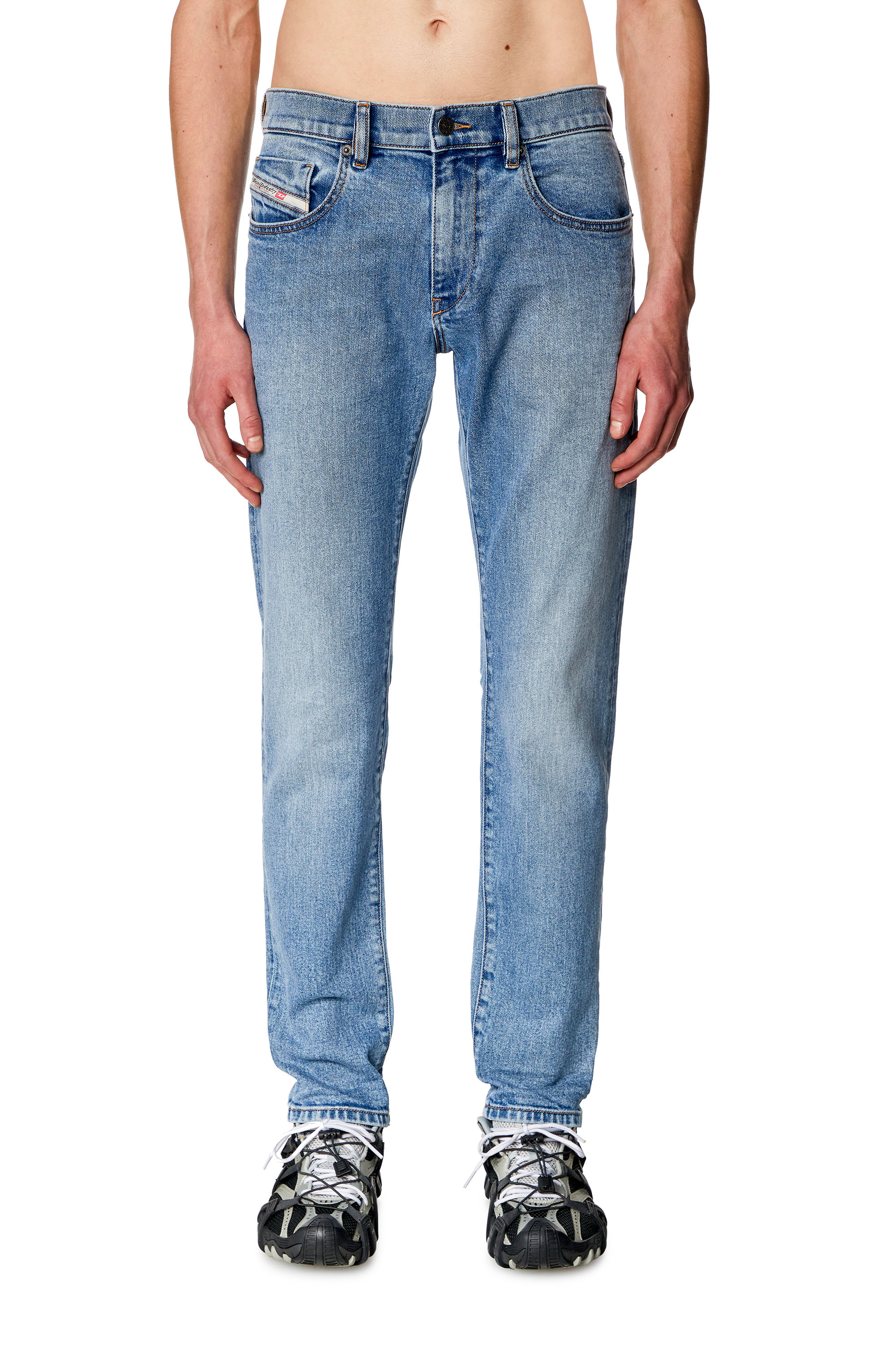 Diesel - Slim Jeans 2019 D-Strukt 0CLAF, Bleu Clair - Image 1