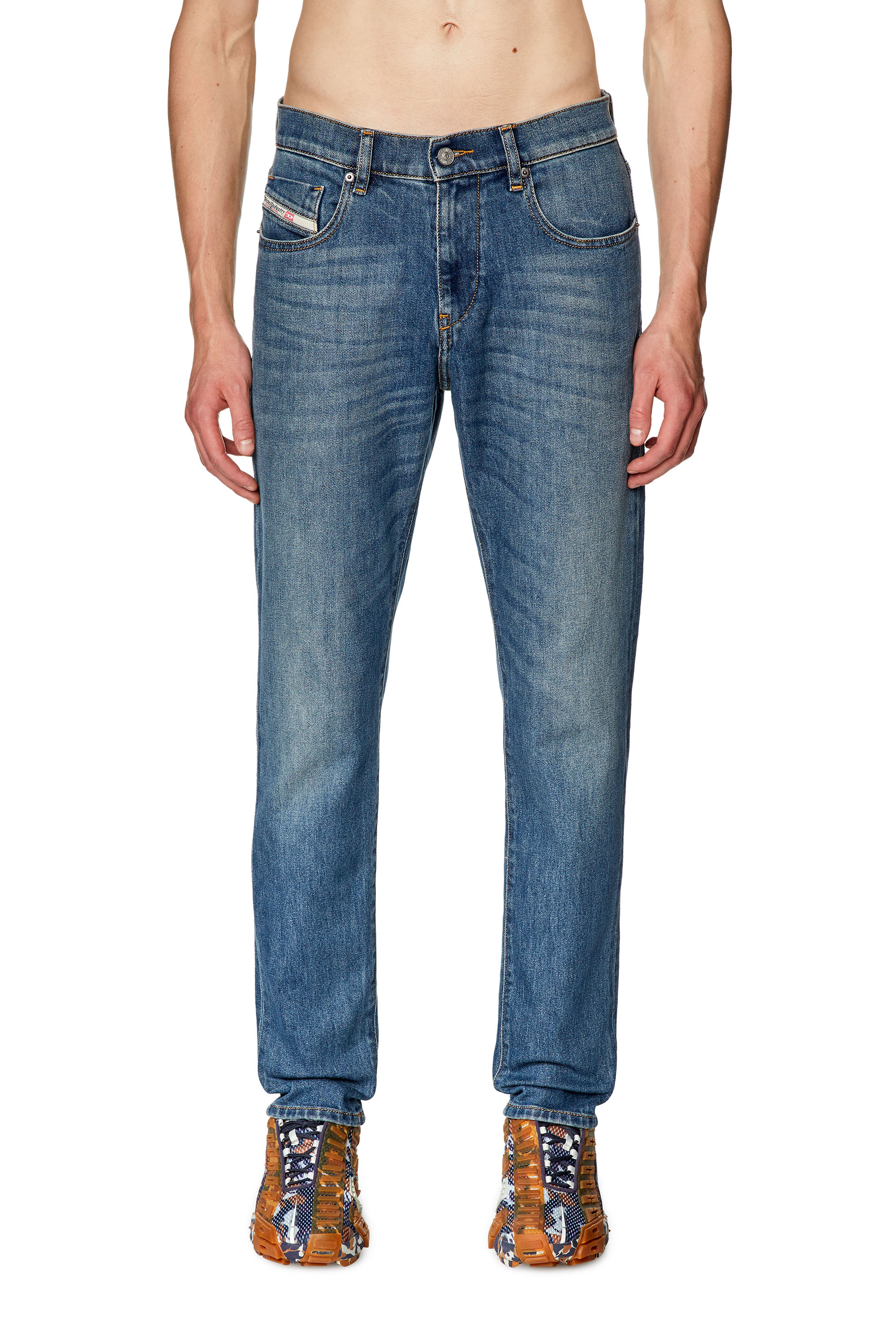 Diesel - Slim Jeans 2019 D-Strukt 09F88, Bleu moyen - Image 2