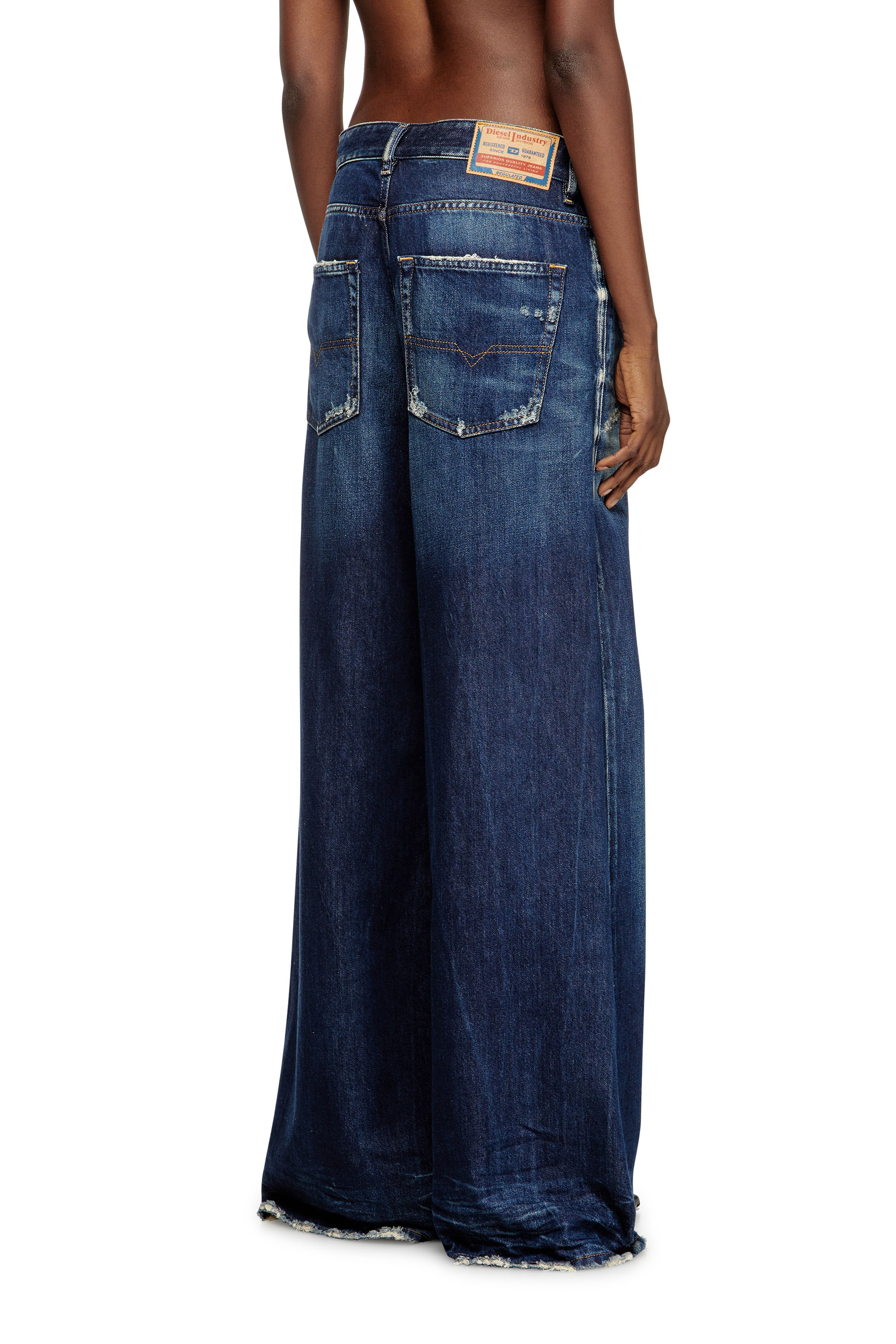 Relaxed Jeans 1996 D-Sire 09M06, Dark Blue Diesel - Woman's Relaxed Jeans 1996 D-Sire 09M06, Dark Blue - 4