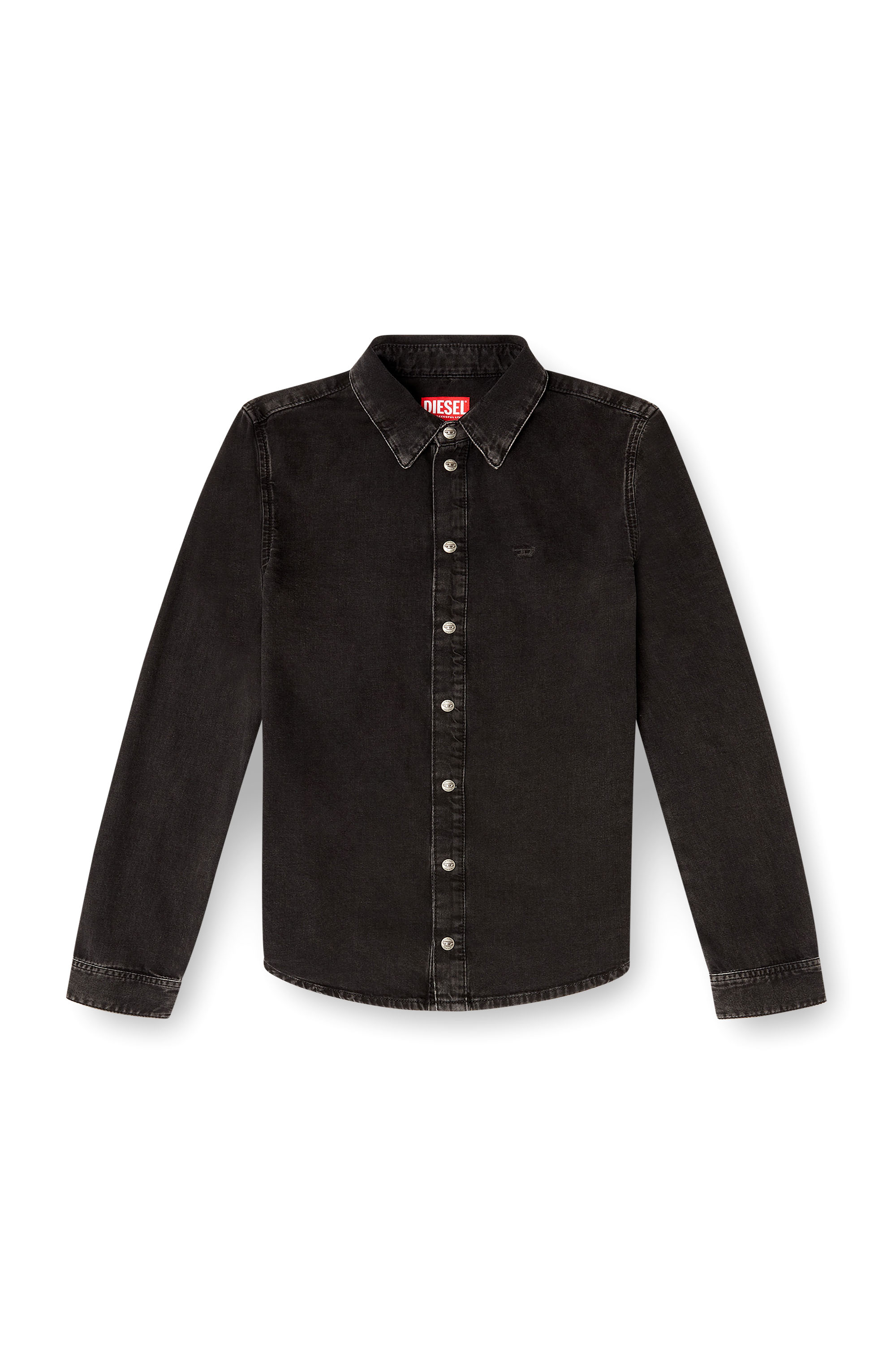 Diesel - DE-EAZY, Chemise en denim avec coutures contrastées. Femme in ToBeDefined - 3
