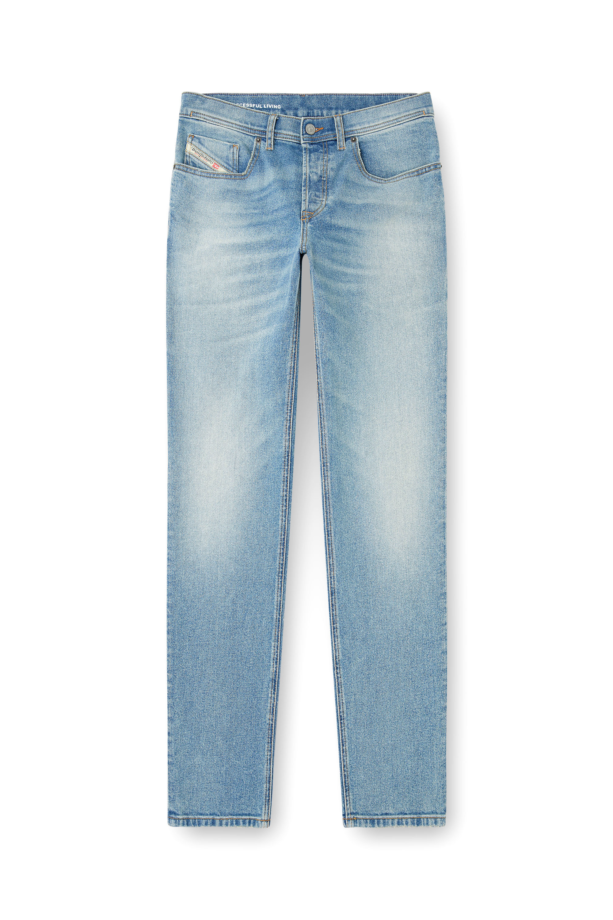Diesel - Regular Jeans 2023 D-Finitive 0DBEH Homme, Bleu Clair - Image 3