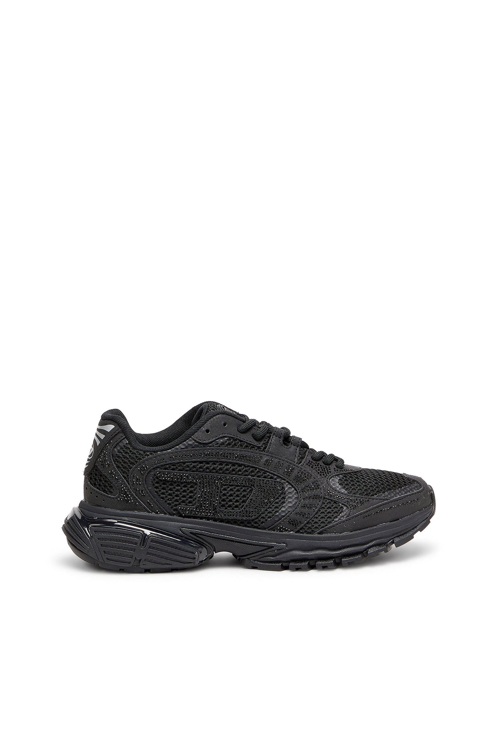 Diesel - S-PRO-V-DENSE LOW W, S-Pro-V-Dense - Sneakers en mesh avec cristaux Femme in Noir - 1