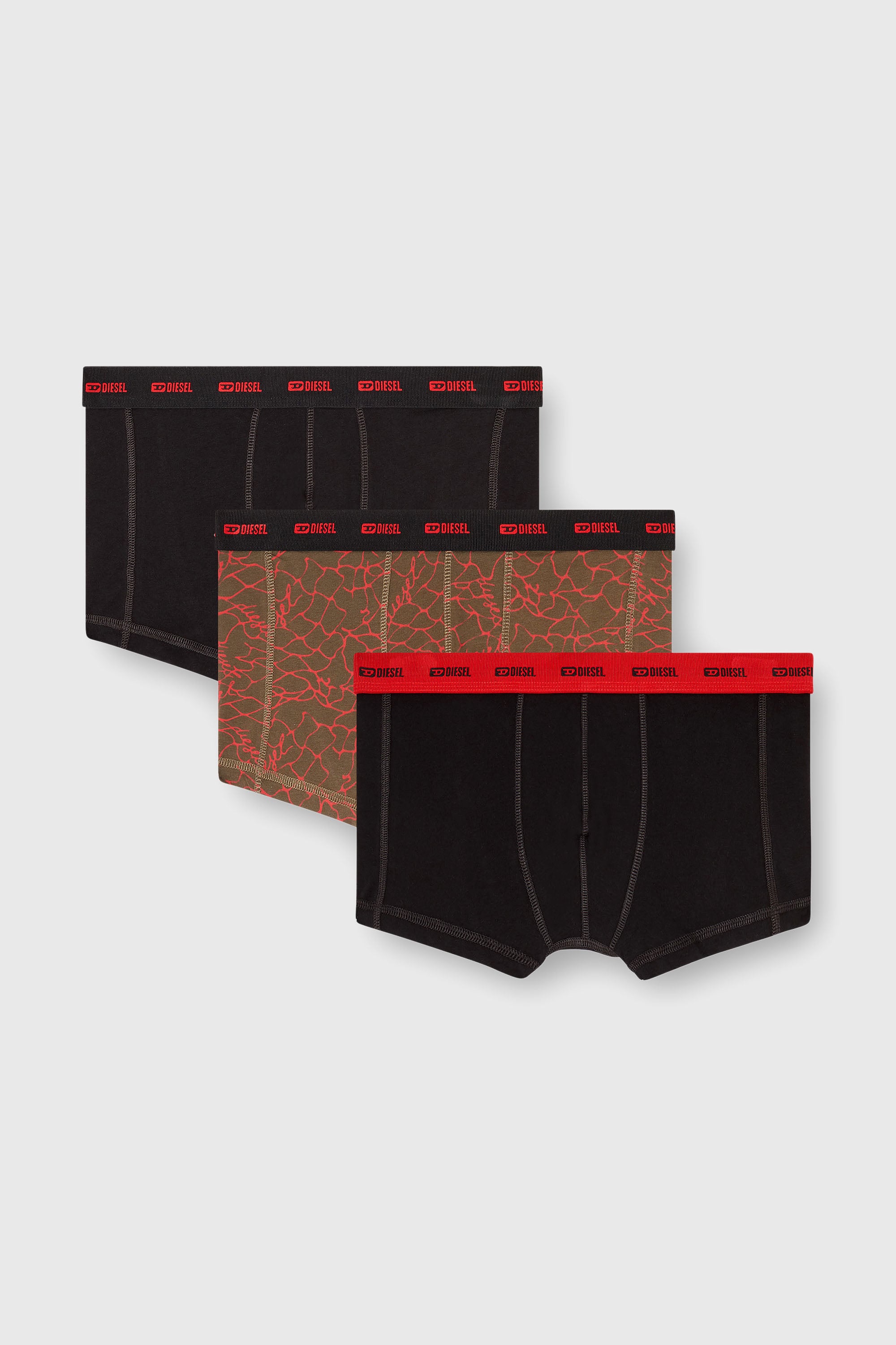 Diesel - DAMIEN-UTLT-3PACK, Lot de trois boxers avec motif graphique Homme in Polychrome - 1