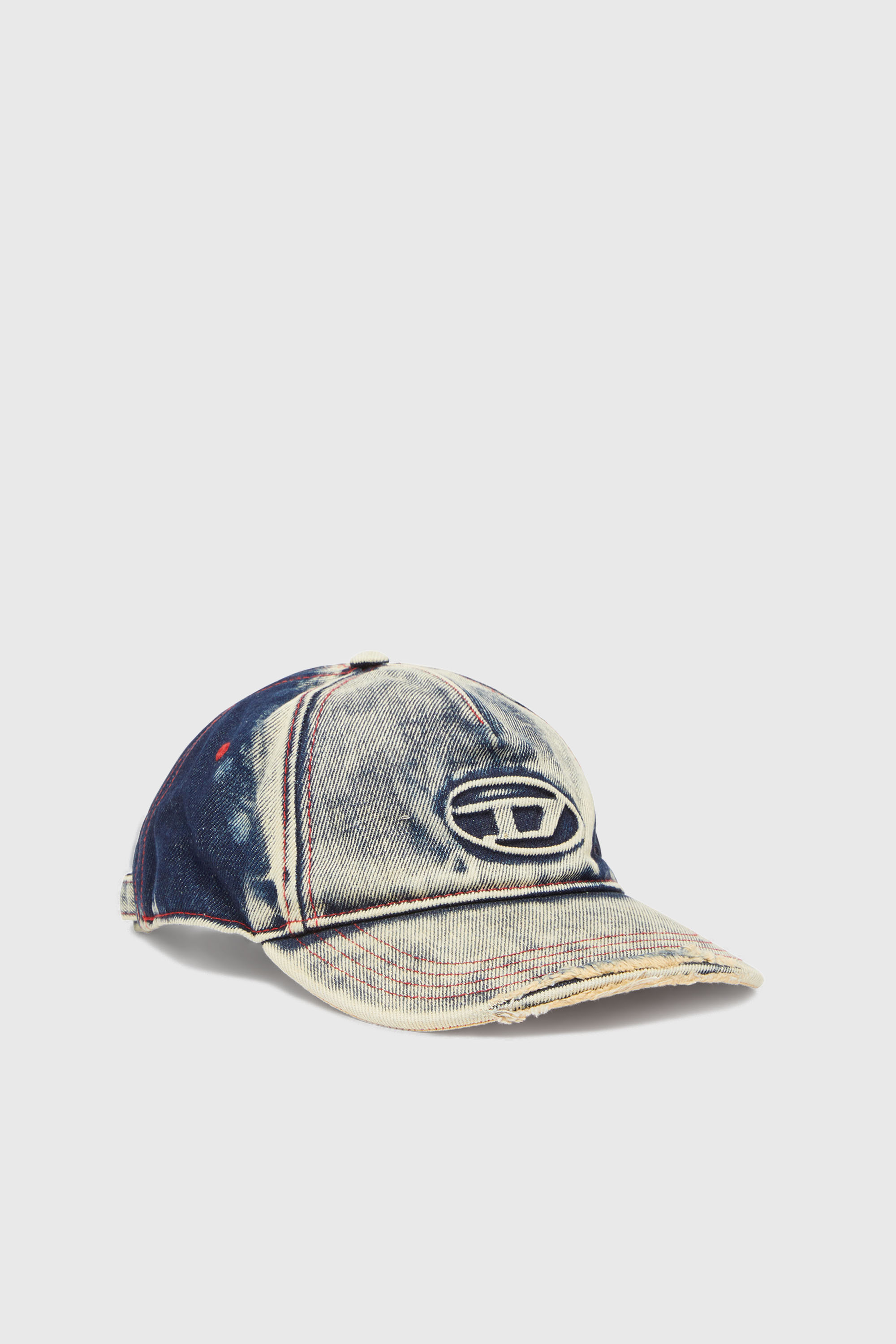Diesel - C-SEYMON, Casquette de baseball en denim trait&eacute; Mixte in Polychrome - 1