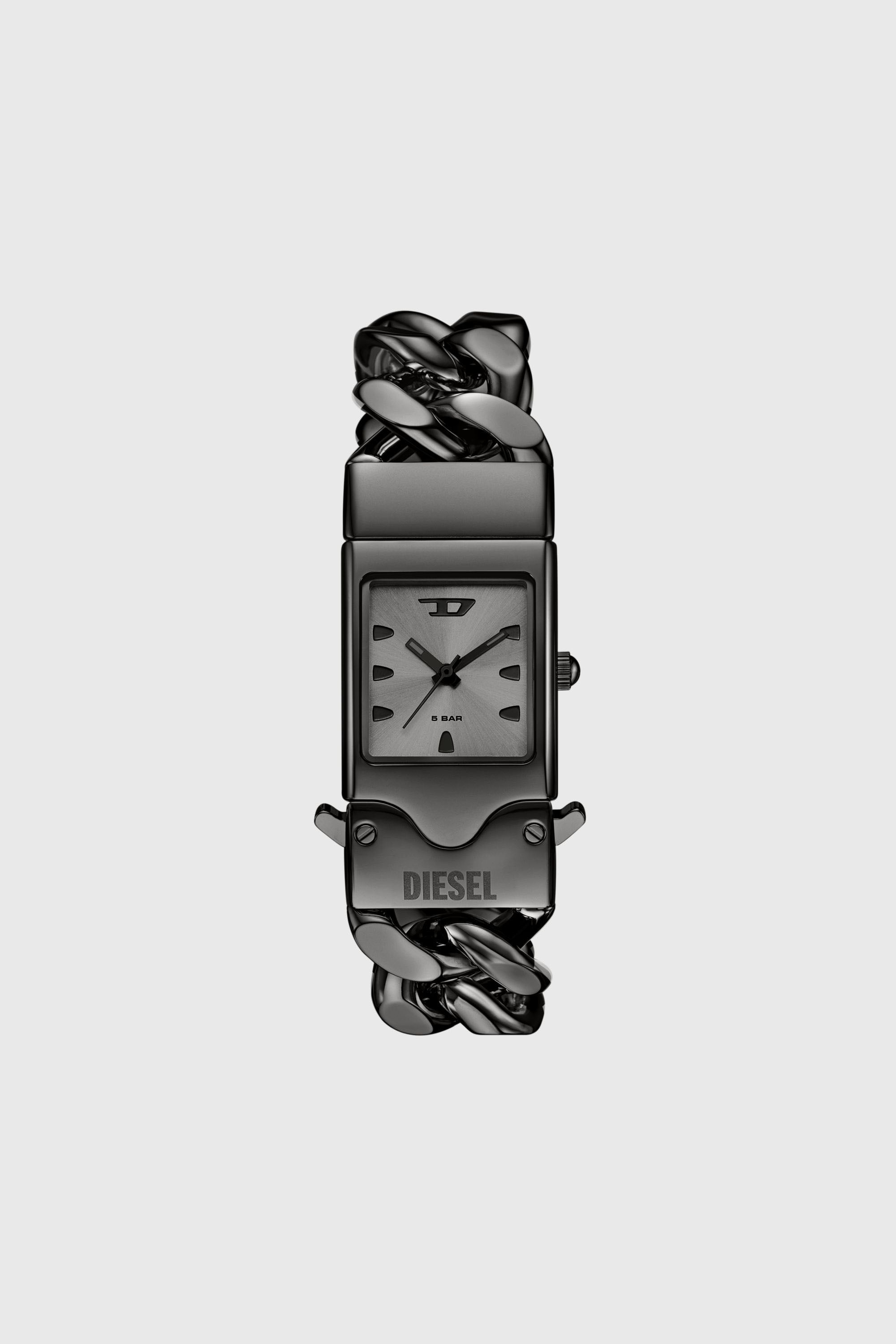 Diesel - DZ2227 WATCH, Montre Closer en acier inoxydable canon de fusil Mixte in Gris - 1